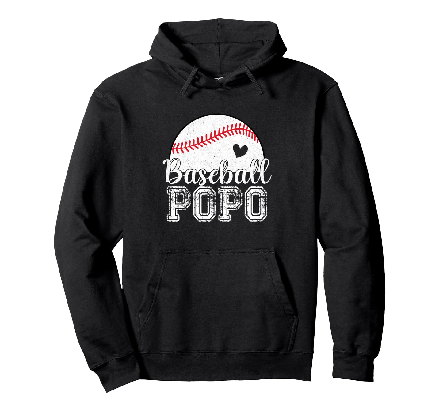 Baseball Popo Gifts Fathers Day Hoodie - Minimalist Print Men Women - T-Shirt, Sweatshirt, Hoodie