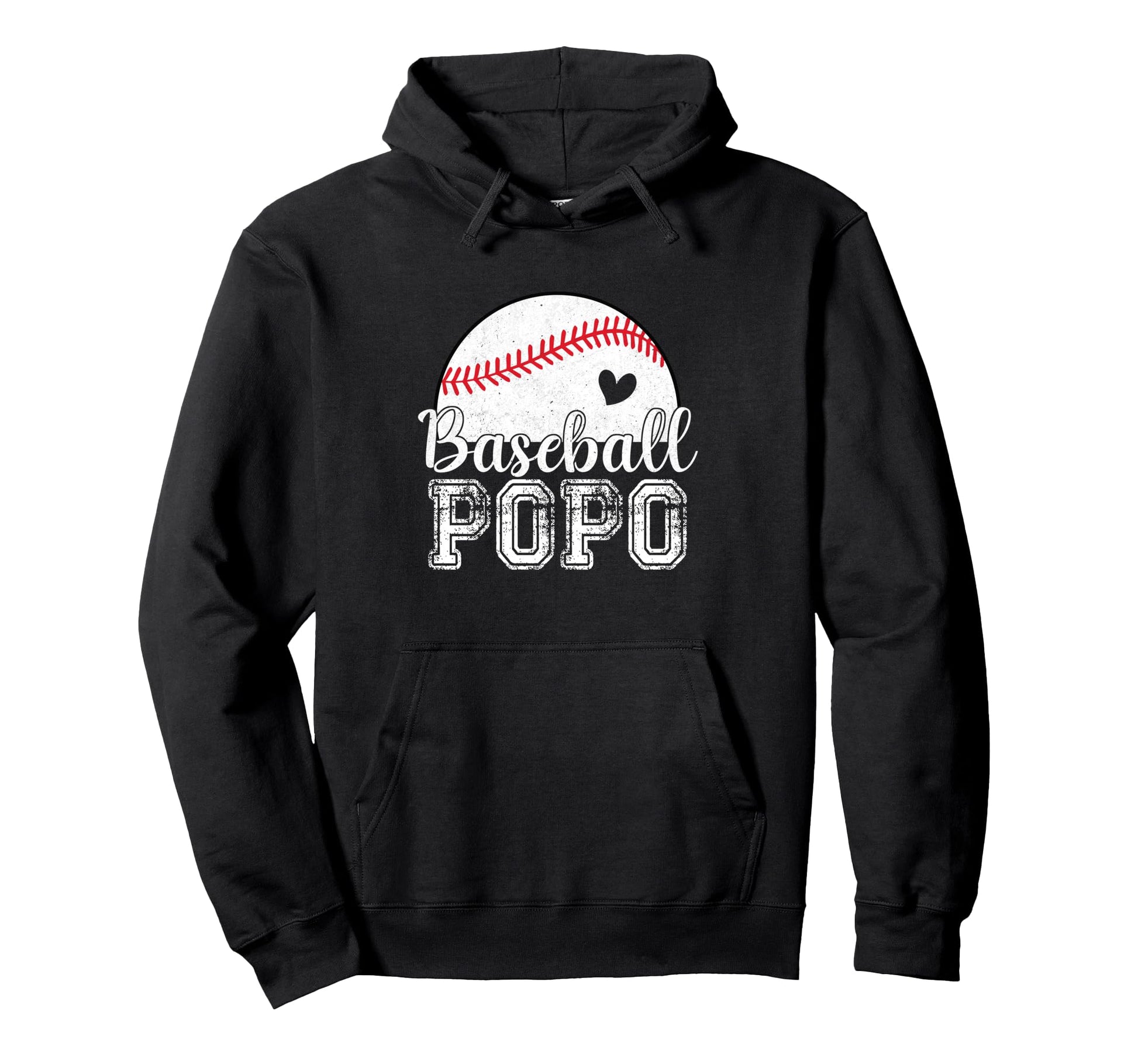 Baseball Popo Gifts Fathers Day Hoodie - Minimalist Print Men Women - T-Shirt, Sweatshirt, Hoodie