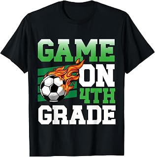 Funny Game On 4th Grade Soccer Player Back to School Kids T-Shirt Unisex T-shirt, Sweatshirt, Hoodie, Long Sleeve Tee - T-Shirt, Sweatshirt, Hoodie