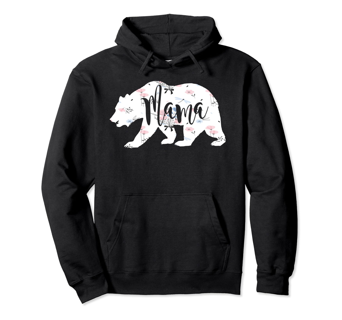 Mama Floral Mom Bear Gift Hoodie - Casual Everyday Wear Unisex - T-Shirt, Sweatshirt, Hoodie