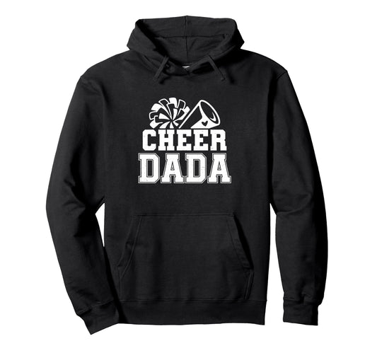 Cheerleading Daddy Fathers Day Cheer Hoodie - Minimalist Print for Adults - T-Shirt, Sweatshirt, Hoodie