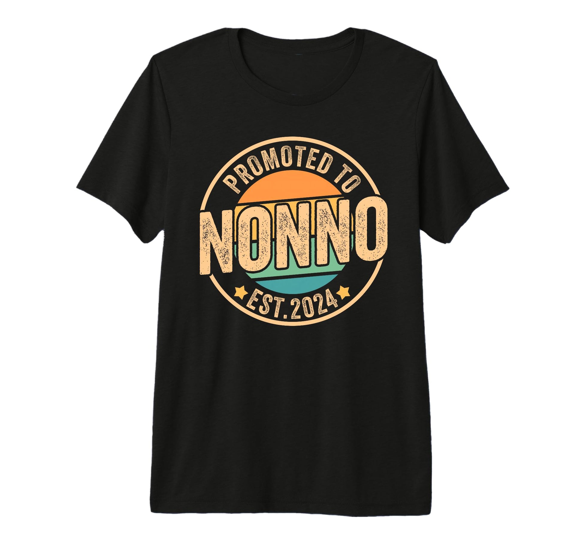 Mens Promoted To Nonno Est 2024 Grandpa T-Shirt - Graphic Print for Adults - T-Shirt, Sweatshirt, Hoodie