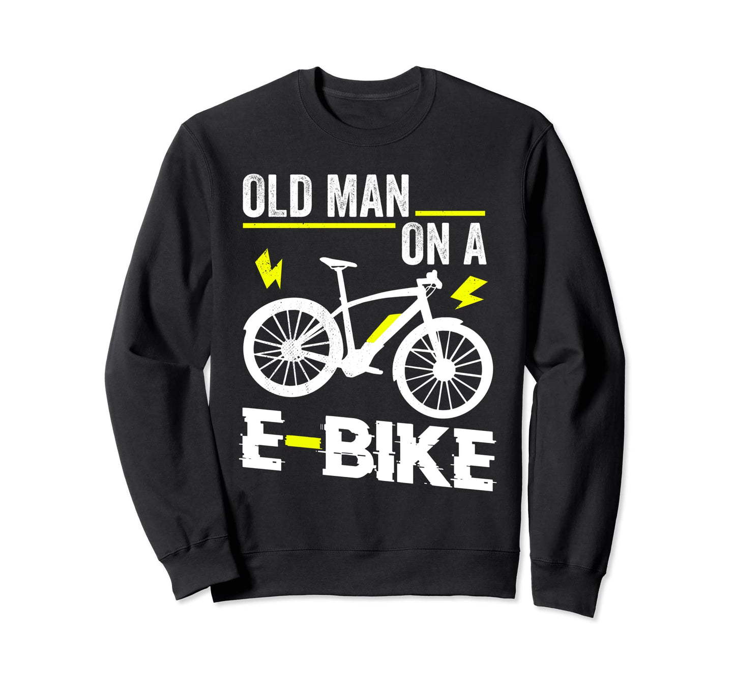 Old E Bike Electronic Bicycle Sports Sweatshirt - Trendy Graphic Men Women - T-Shirt, Sweatshirt, Hoodie