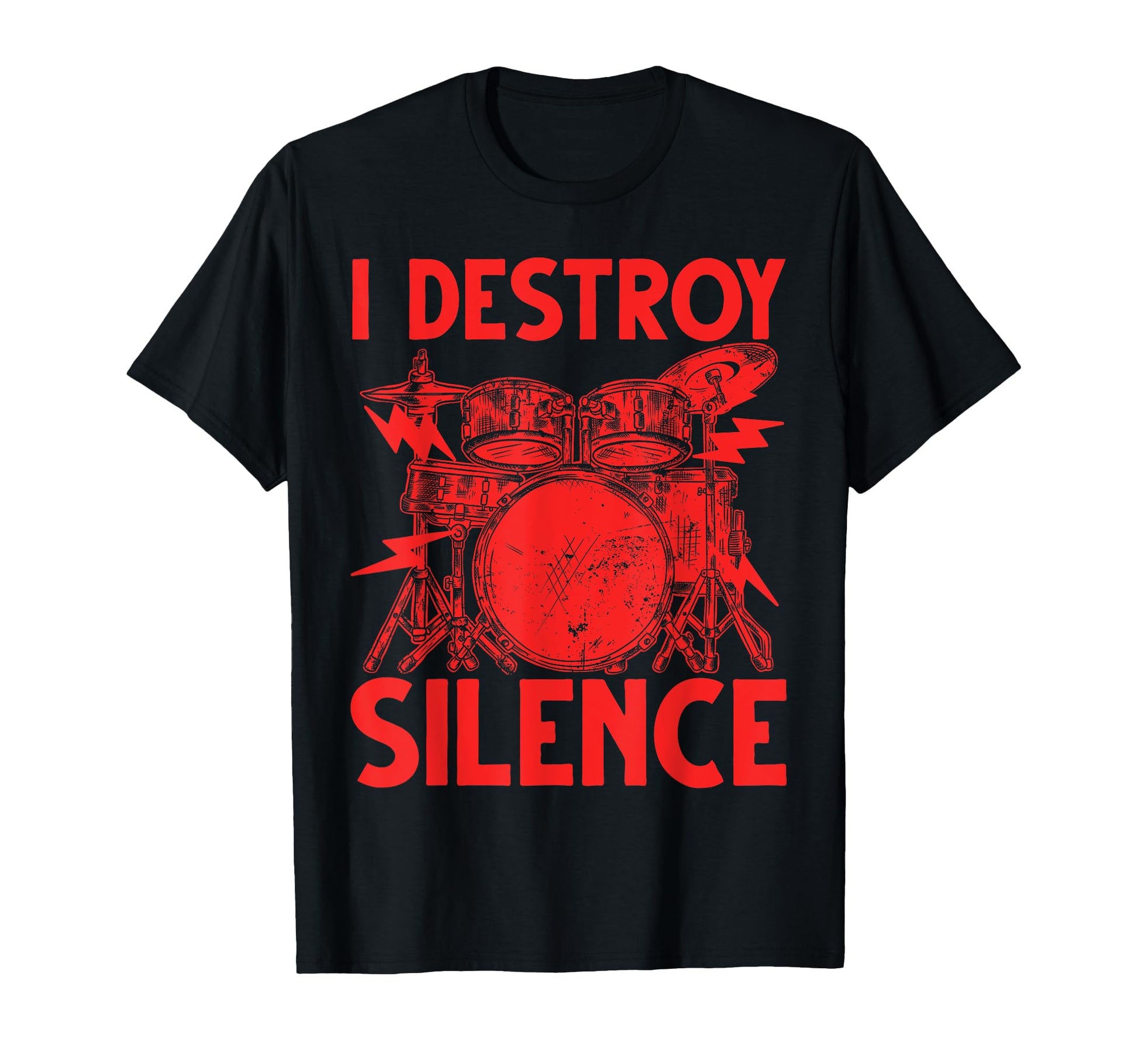 Funny Drummer Art Drumming Musician T-Shirt - Unique Graphic Men Women - T-Shirt, Sweatshirt, Hoodie