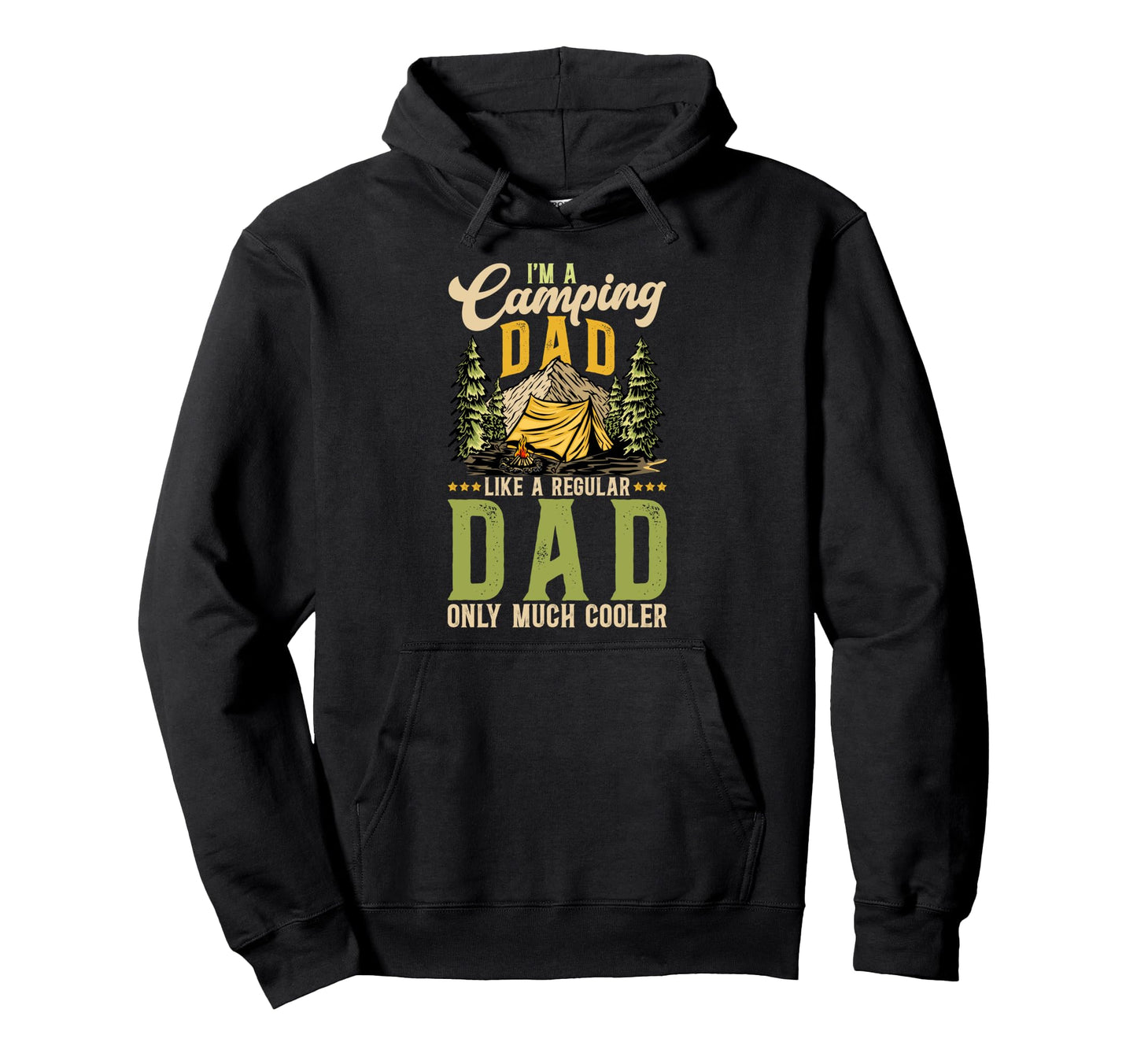 Im Camping Dad Camper Dad Camping Father Hoodie - Minimalist Print Unisex - T-Shirt, Sweatshirt, Hoodie