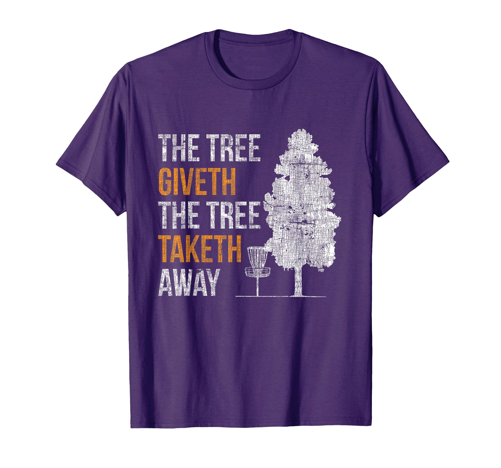 Tree Gives Tree Takes Away Frisbee Disc T-Shirt - Unique Graphic Men Women - T-Shirt, Sweatshirt, Hoodie