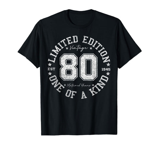 80 Year Old Gifts 1945 Adults 80Th T-Shirt - Streetwear Style Men Women - T-Shirt, Sweatshirt, Hoodie