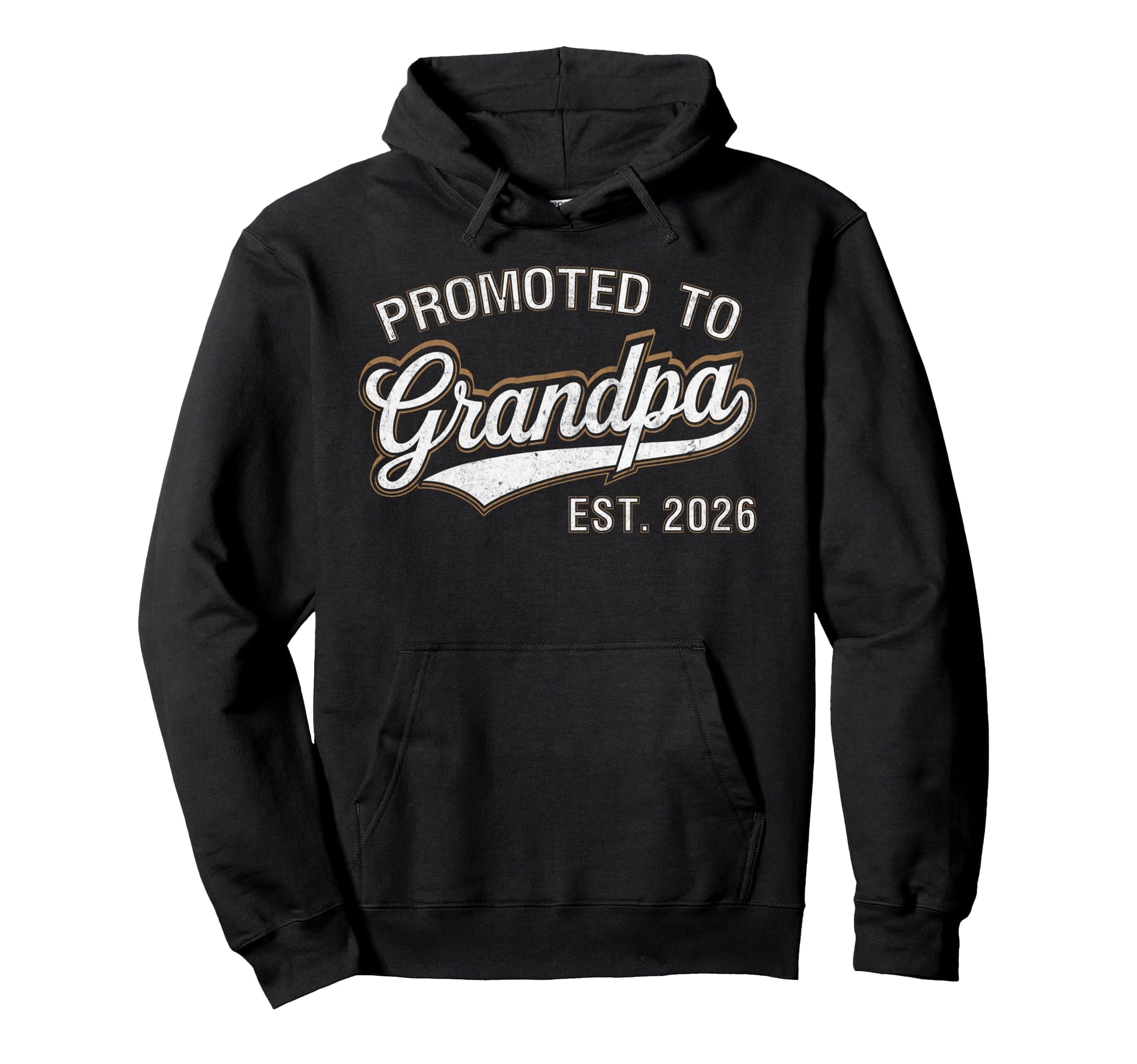 Promoted To Grandpa Est 2026 Pregnancy Hoodie - Unique Graphic Unisex - T-Shirt, Sweatshirt, Hoodie