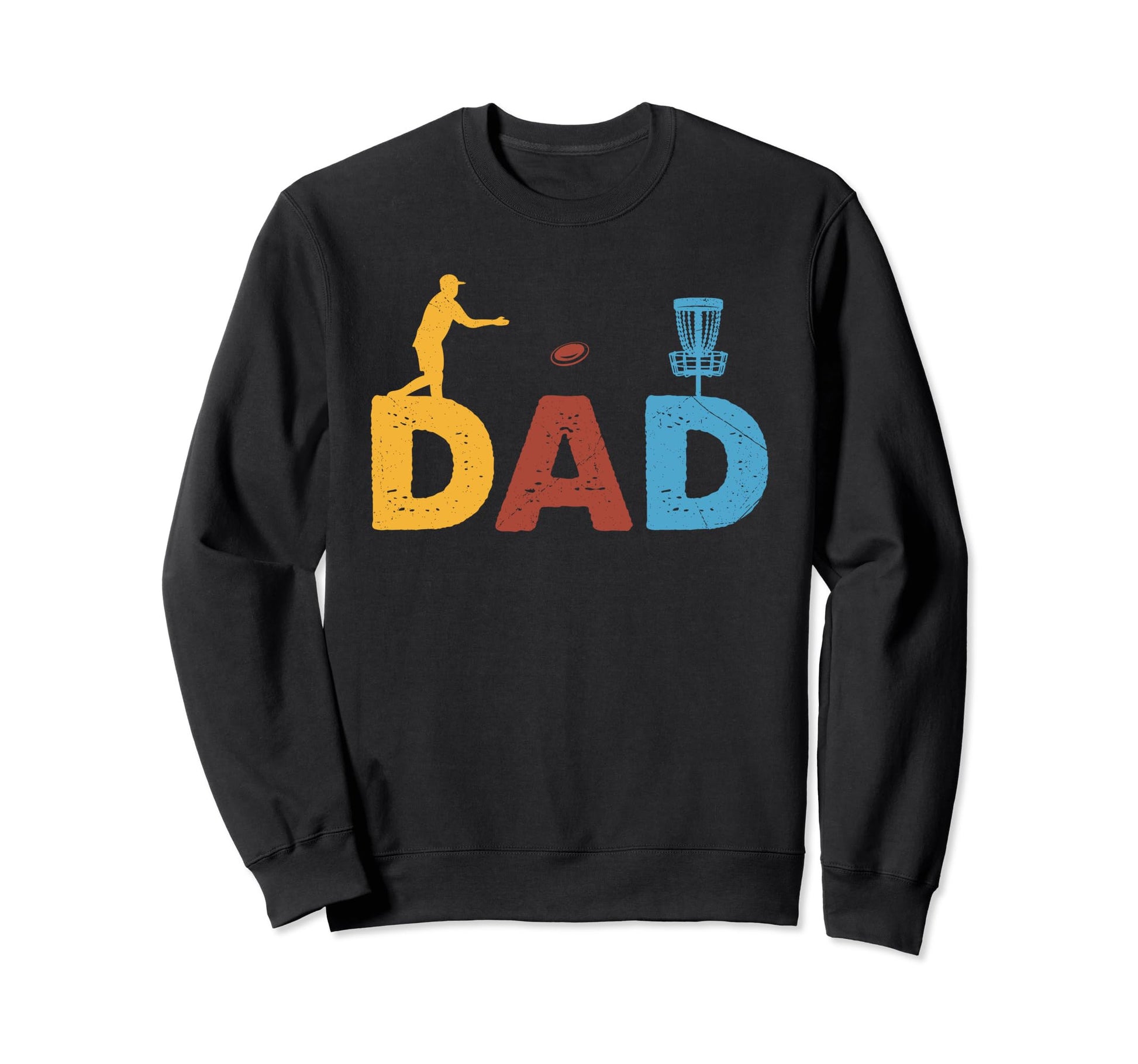 Fathers Day Best Dad Par Disc Sweatshirt - Casual Everyday Wear Men Women - T-Shirt, Sweatshirt, Hoodie