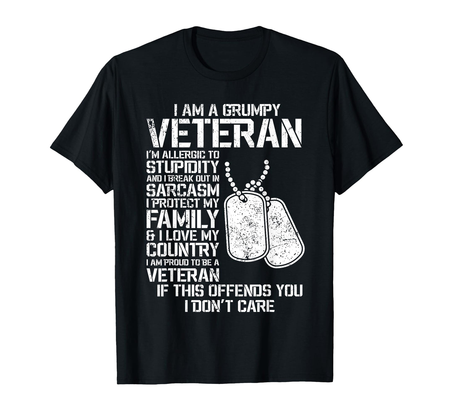 Im Grumpy Old Veteran Fathers Day T-Shirt - Aesthetic Graphic Men Women - T-Shirt, Sweatshirt, Hoodie