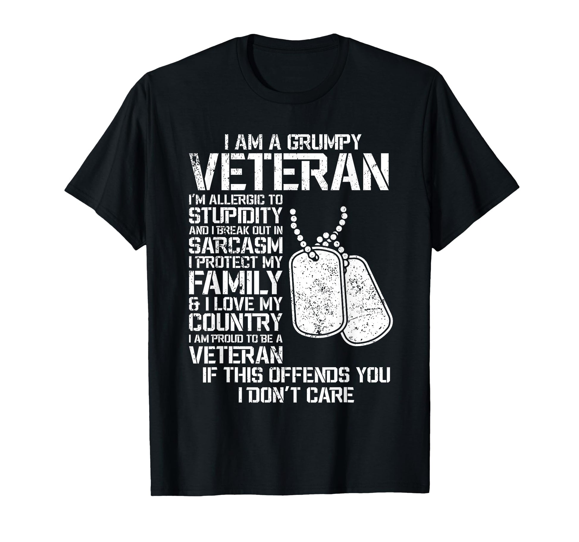 Im Grumpy Old Veteran Fathers Day T-Shirt - Aesthetic Graphic Men Women - T-Shirt, Sweatshirt, Hoodie