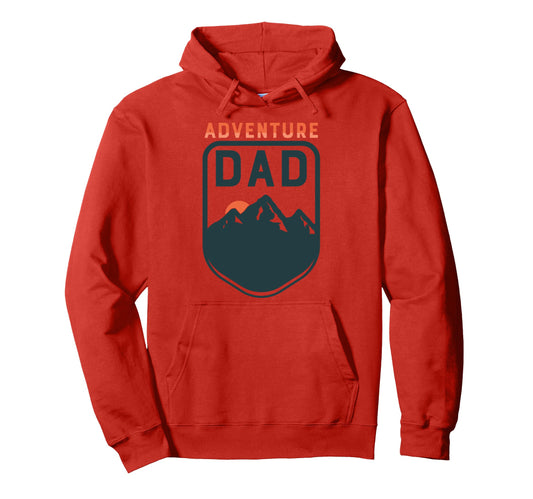 Adventure Dad Fathers Day Camping Hoodie - Aesthetic Graphic for Adults - T-Shirt, Sweatshirt, Hoodie