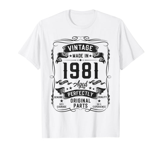1981 45Yr 45Th Birthday Gifts 45 Years T-Shirt - Minimalist Print Unisex - T-Shirt, Sweatshirt, Hoodie