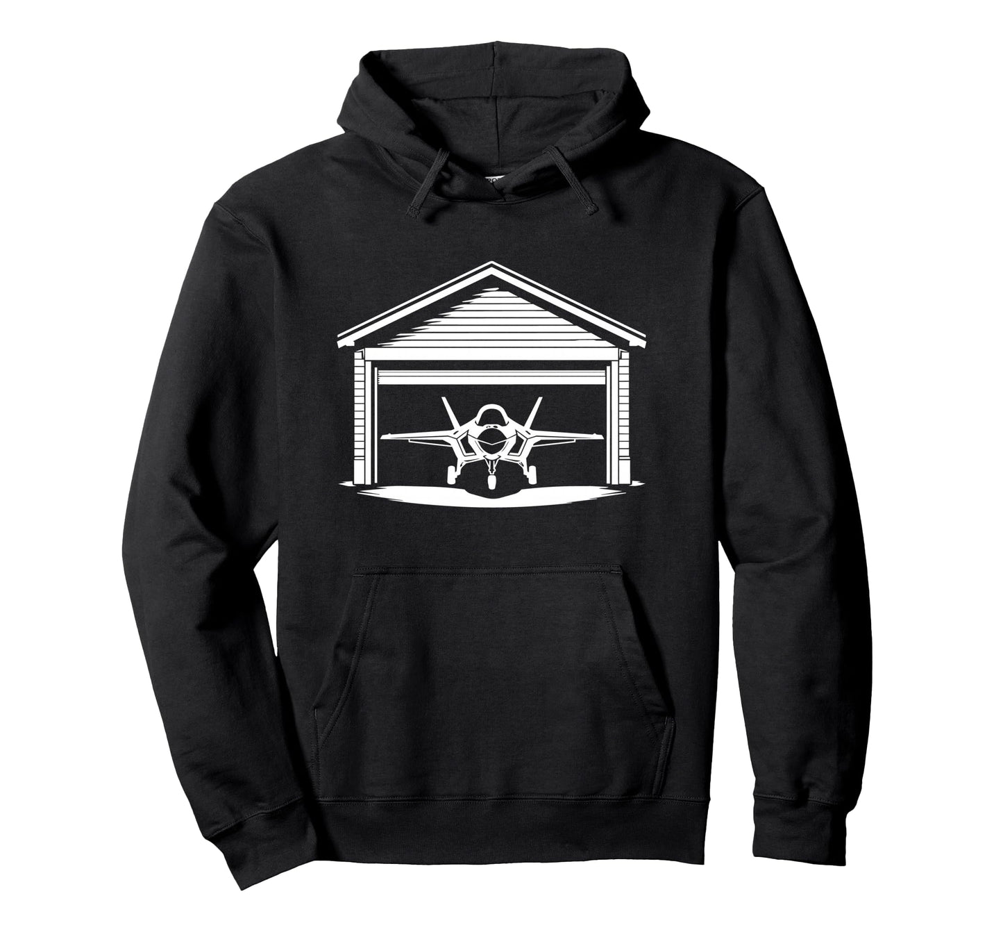 Funny Military Fighter Jet Garage Hoodie - Unique Graphic Men Women - T-Shirt, Sweatshirt, Hoodie