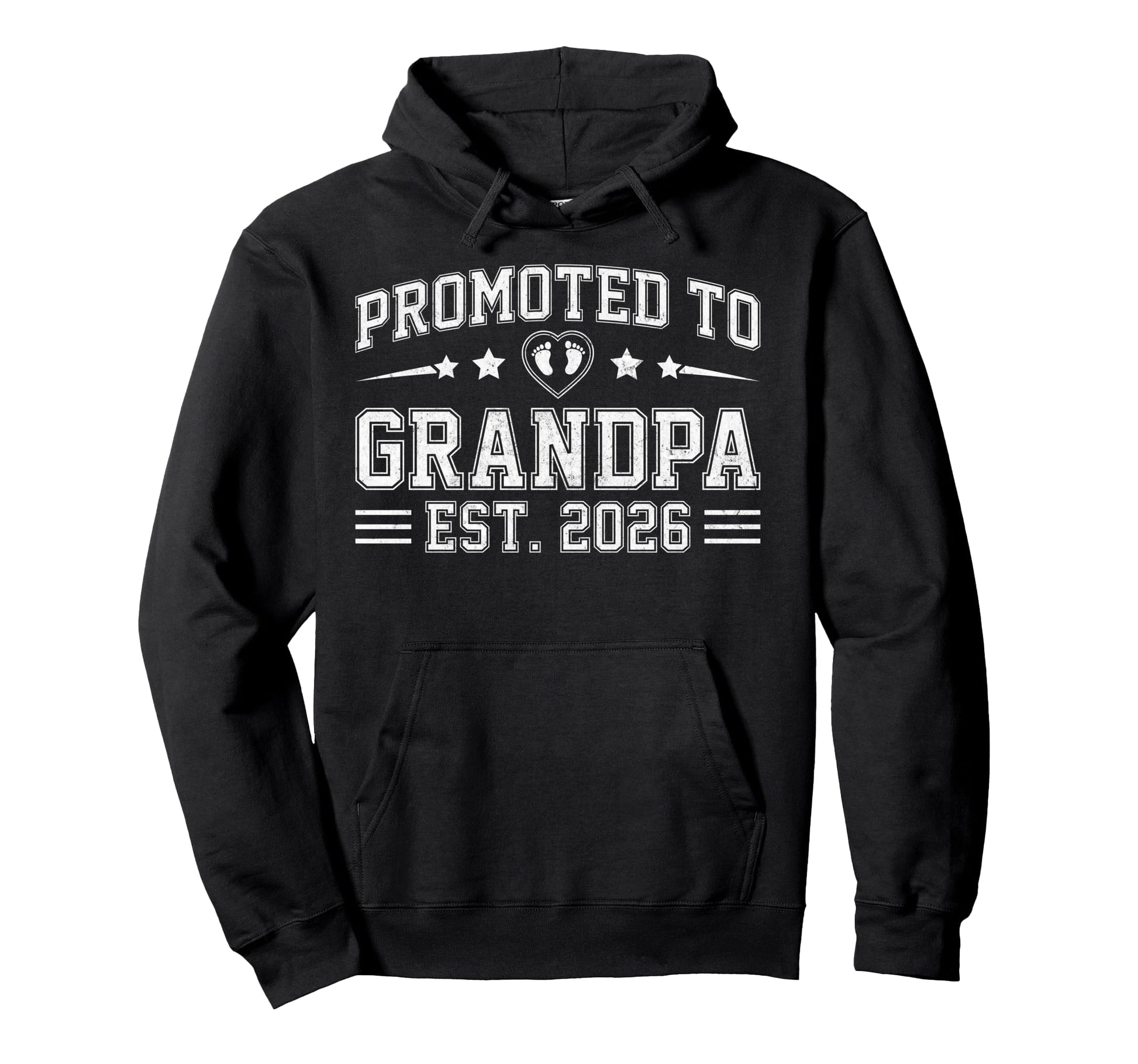 Promoted To Grandpa Est 2026 Hoodie - Custom Art Print Men Women - T-Shirt, Sweatshirt, Hoodie