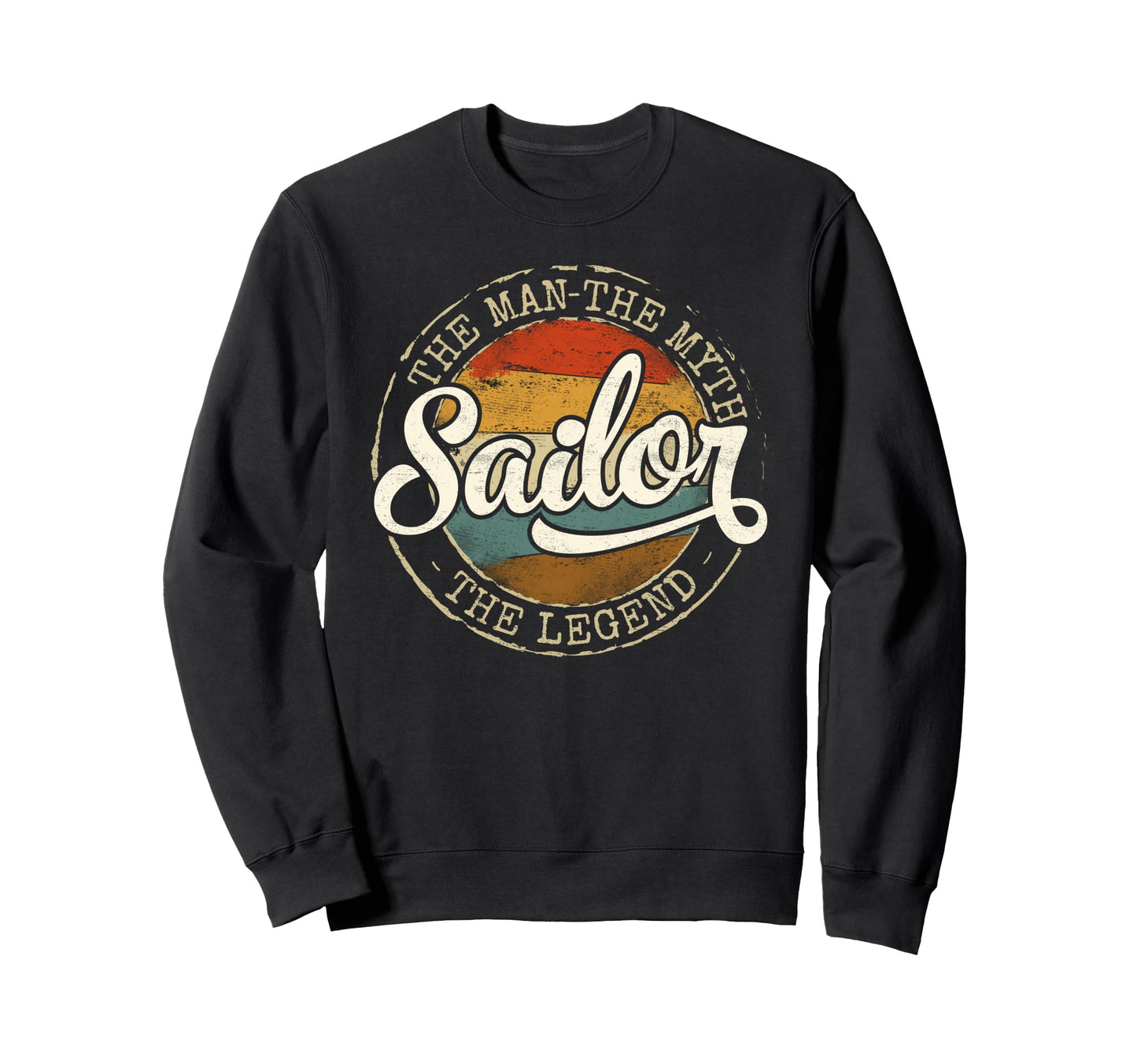 Sailor Myth Legend Stamp Sailing Sweatshirt - Unique Graphic for Adults - T-Shirt, Sweatshirt, Hoodie