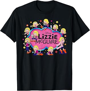 Lizzie McGuire Cartoon Lizzie Multi-Poses and Logo T-Shirt Unisex T-shirt, Sweatshirt, Hoodie, Long Sleeve Tee - T-Shirt, Sweatshirt, Hoodie