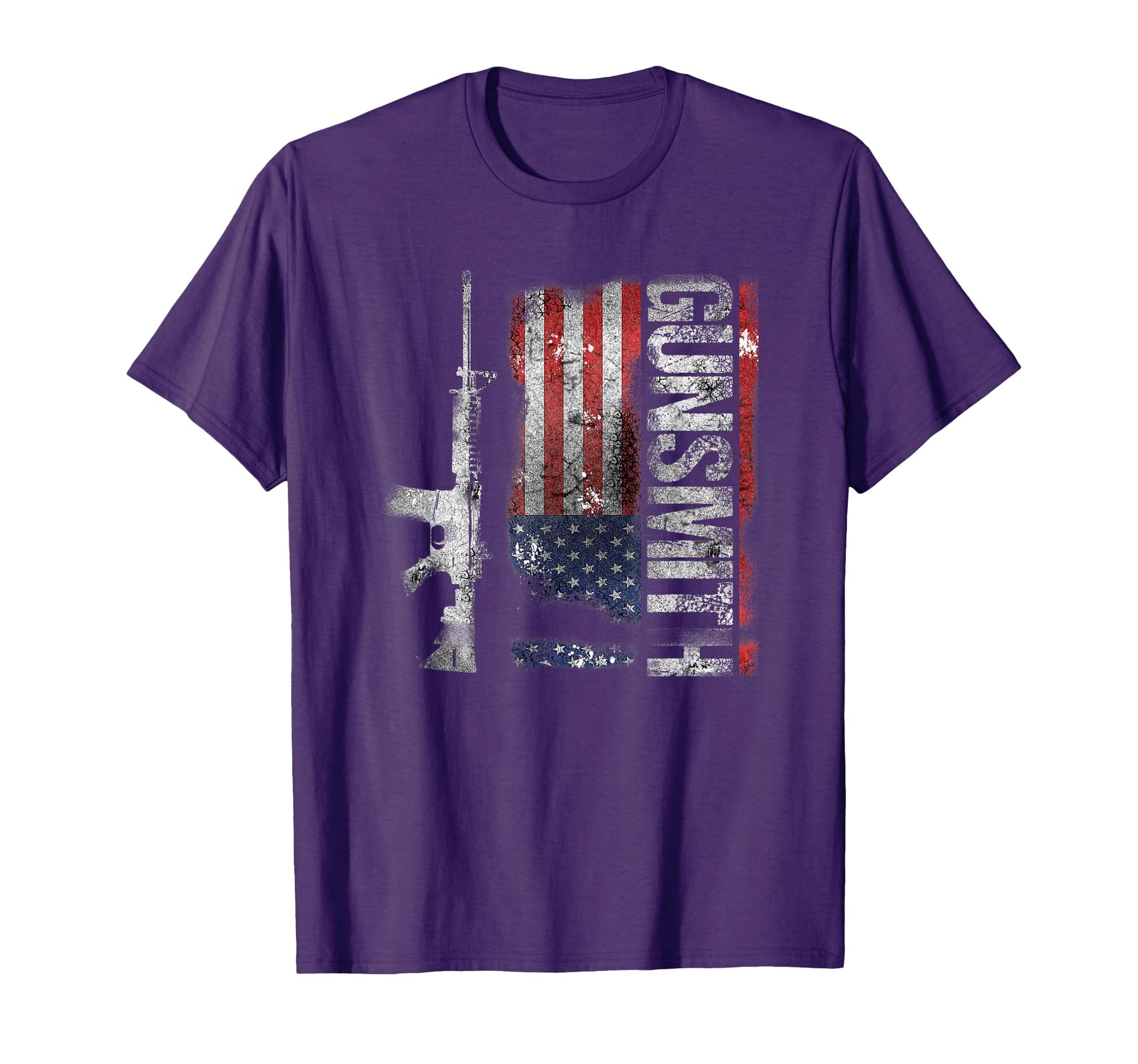 Gunsmith American Usa Flag Gunsmithing T-Shirt - Aesthetic Graphic Unisex - T-Shirt, Sweatshirt, Hoodie