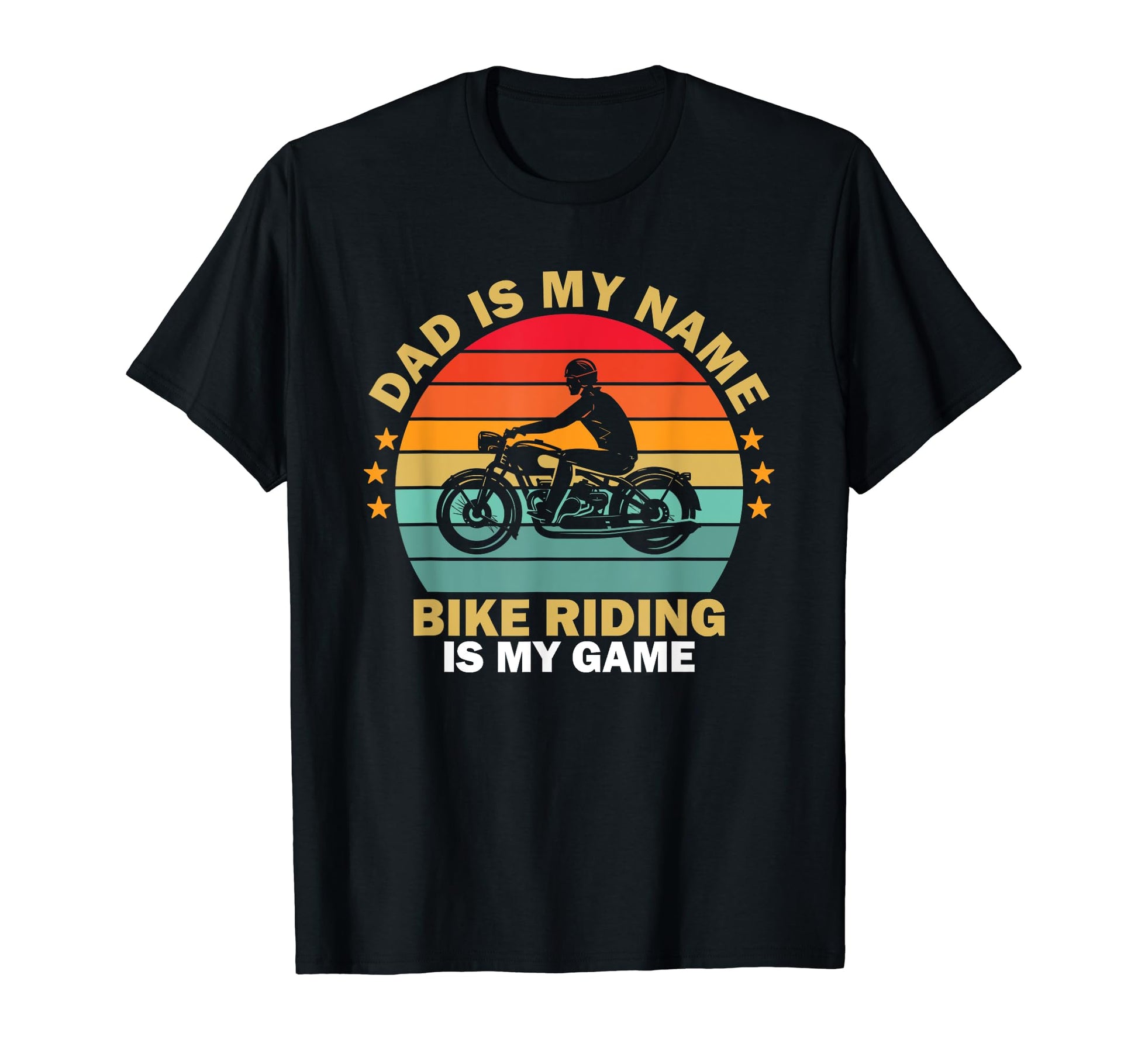 Motorcycle Biker Dad Father Gift T-Shirt - Custom Art Print Men Women - T-Shirt, Sweatshirt, Hoodie
