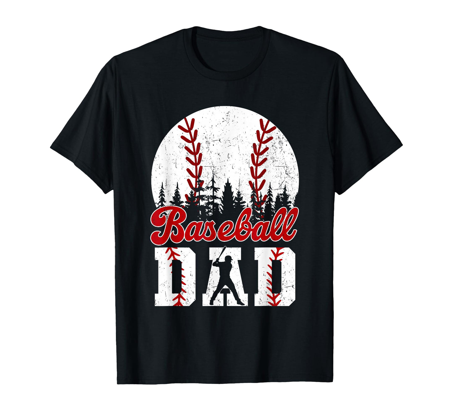 Baseball Dad Happy Fathers Day Shirts Wife T-Shirt - Unique Graphic Unisex - T-Shirt, Sweatshirt, Hoodie