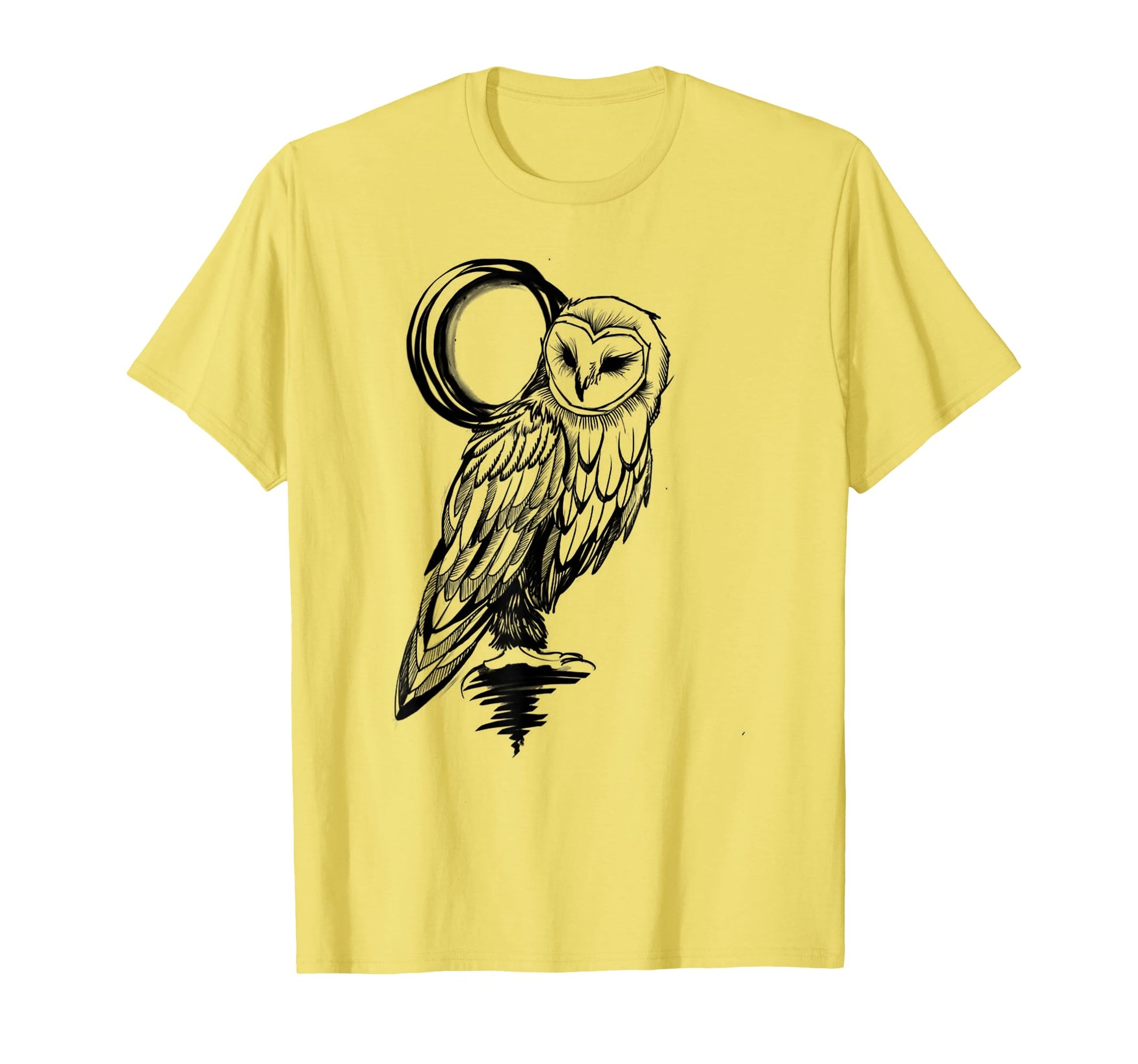 Owl Motif Owl Black And White Barn Owl T-Shirt - Unique Graphic Unisex - T-Shirt, Sweatshirt, Hoodie