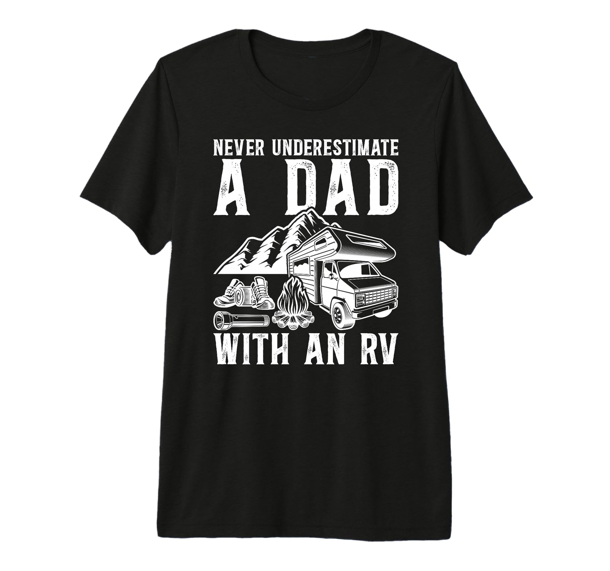 Mens Dad Rv Camping Dad Camper Dad T-Shirt - Fun Novelty Design Men Women - T-Shirt, Sweatshirt, Hoodie