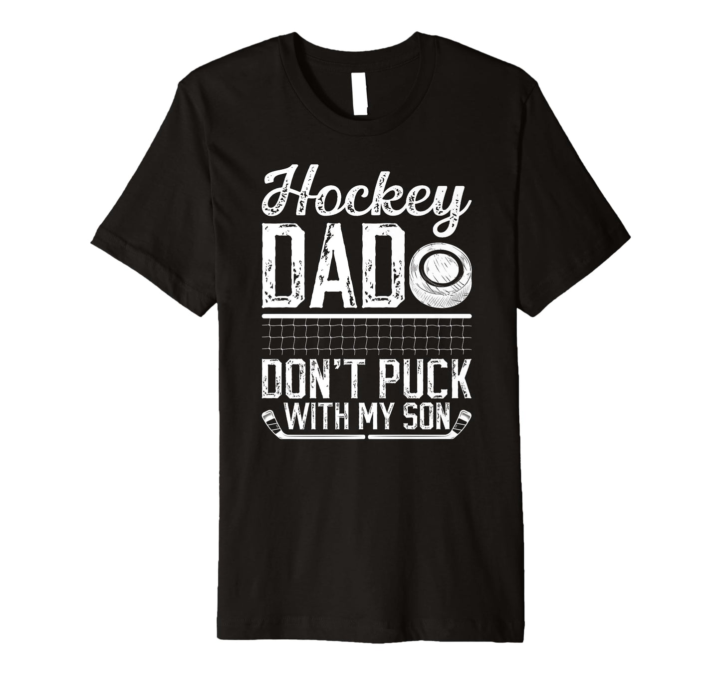 Mens Hockey Dad Hockey Player Funny Ice T-Shirt - Minimalist Print Unisex - T-Shirt, Sweatshirt, Hoodie