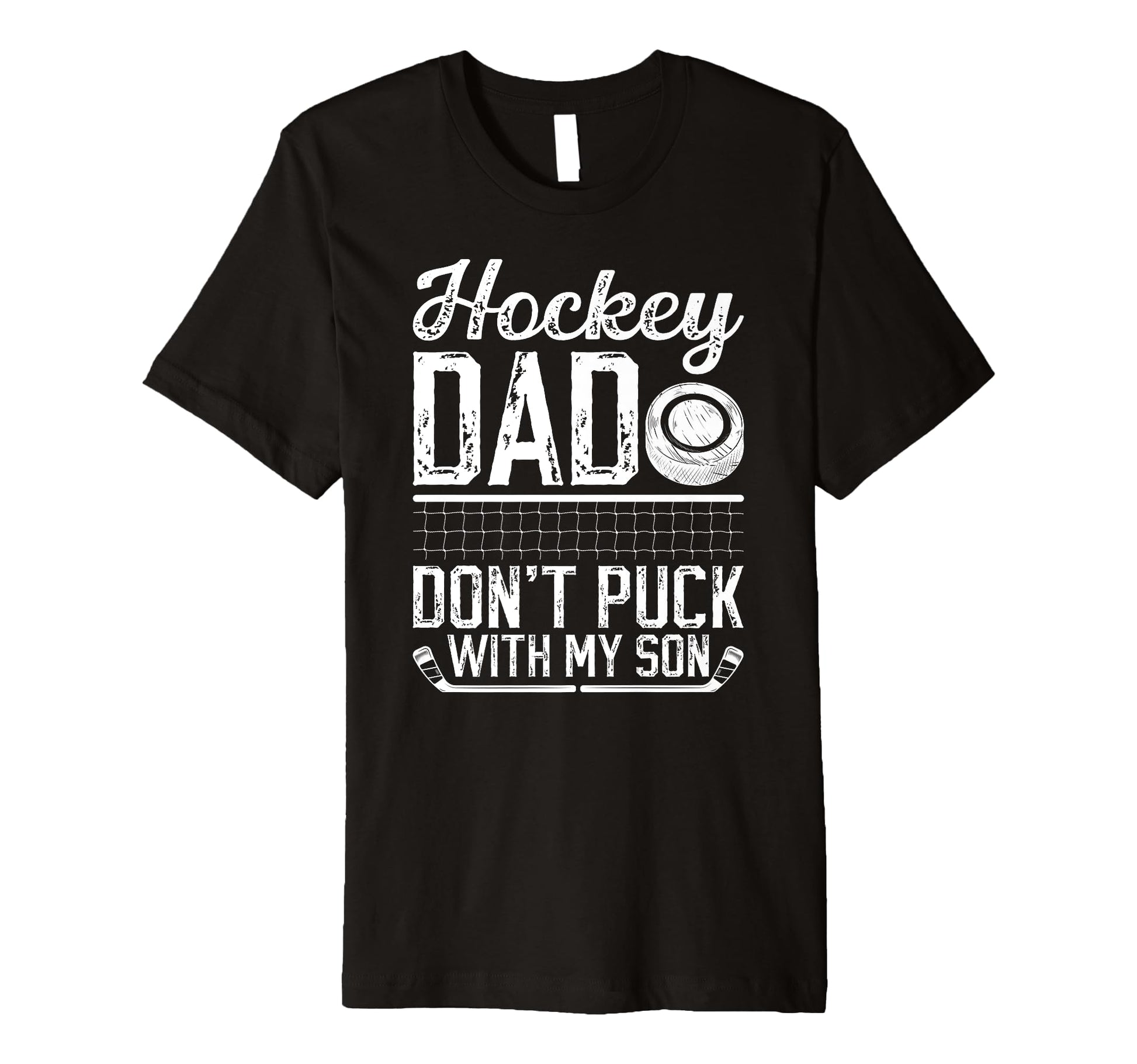 Mens Hockey Dad Hockey Player Funny Ice T-Shirt - Minimalist Print Unisex - T-Shirt, Sweatshirt, Hoodie