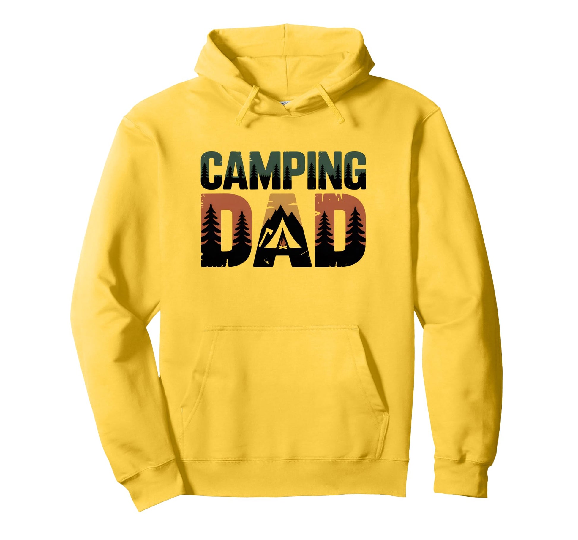 Camping Dad Bushcraft Outdoor Hoodie - Fun Novelty Design for Adults - T-Shirt, Sweatshirt, Hoodie