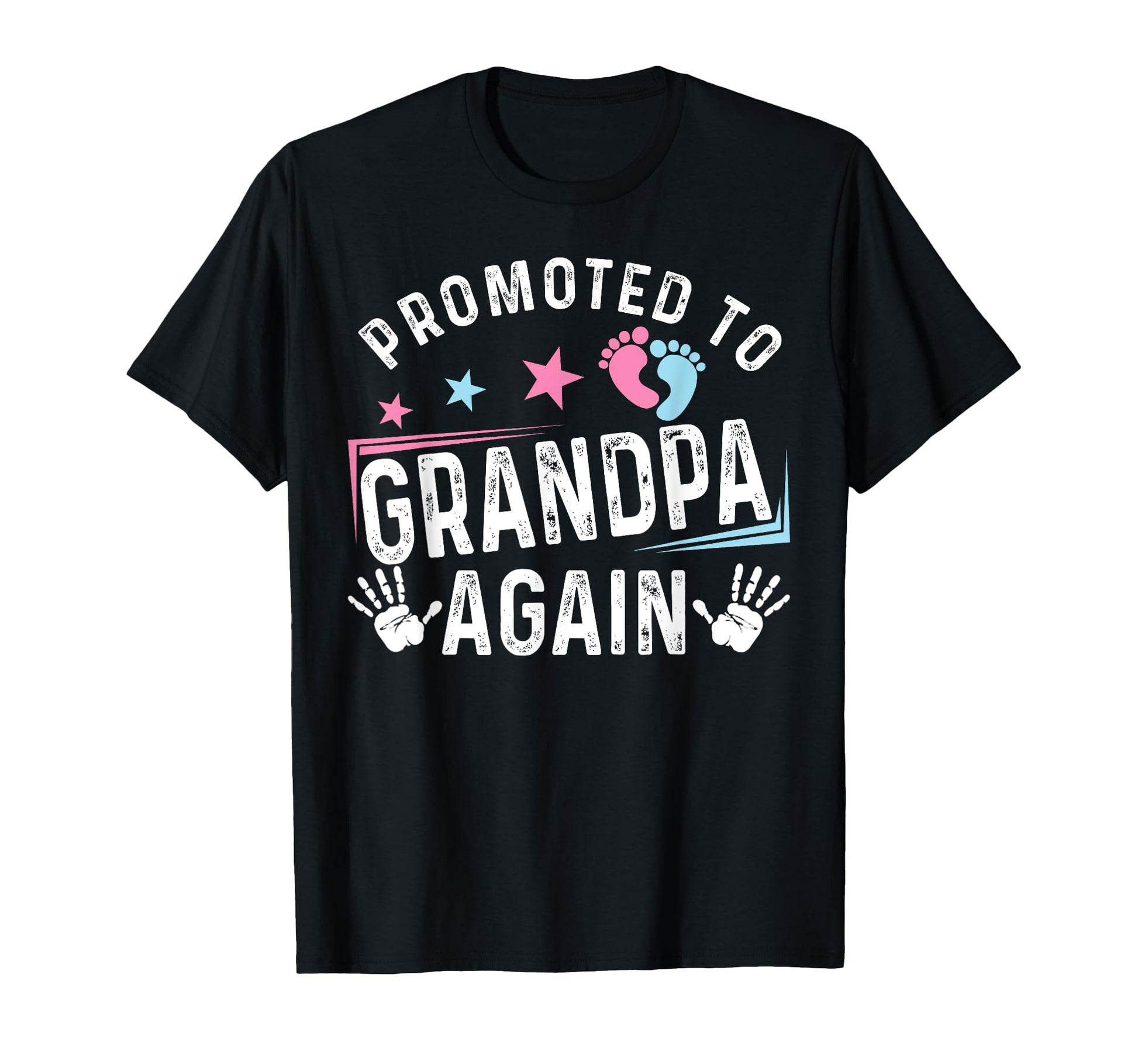 Promoted To Grandpa Again Est 2025 T-Shirt - Minimalist Print Unisex - T-Shirt, Sweatshirt, Hoodie