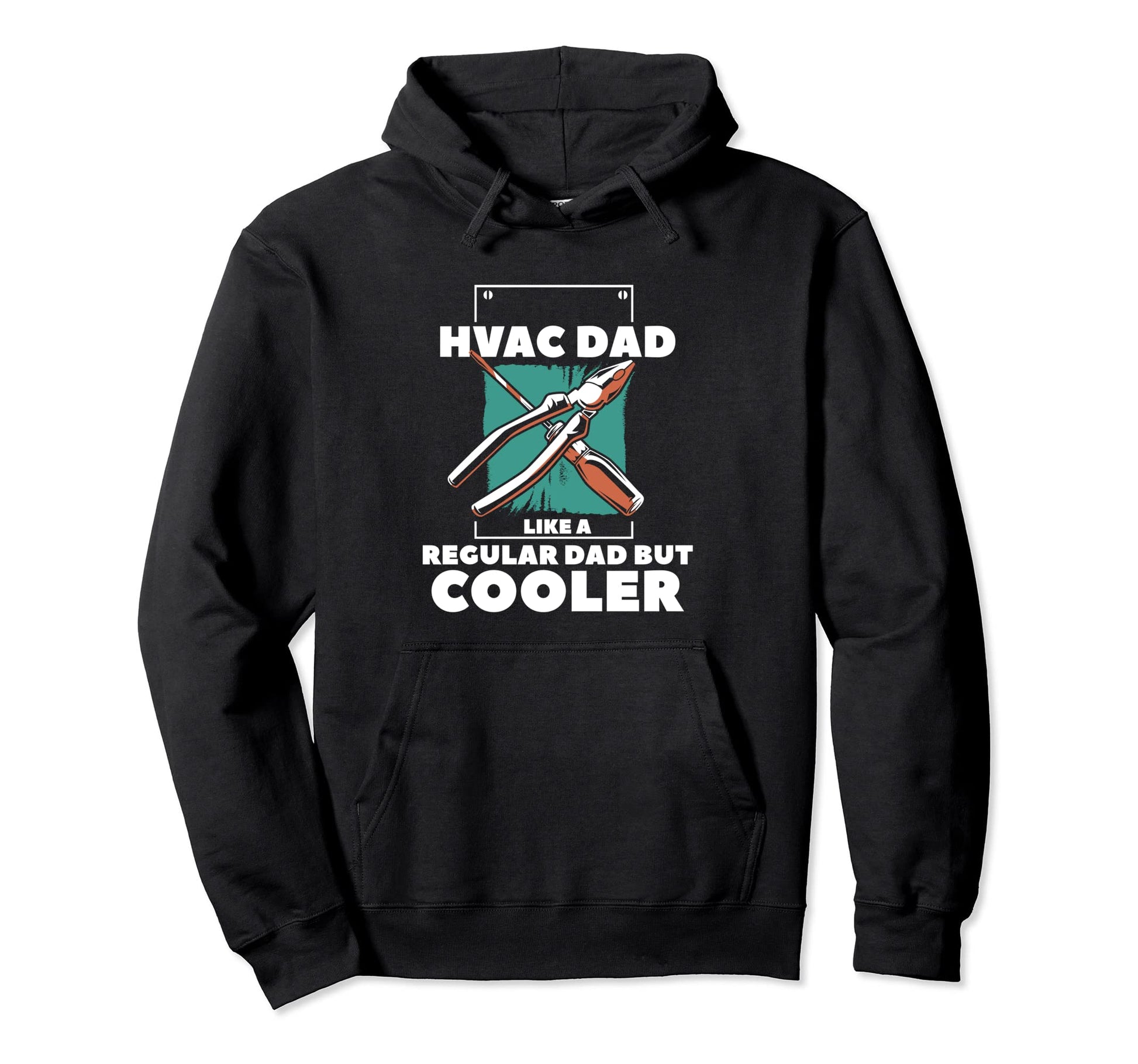 Hvac Dad Like Regular Dad But Hoodie - Fun Novelty Design for Adults - T-Shirt, Sweatshirt, Hoodie
