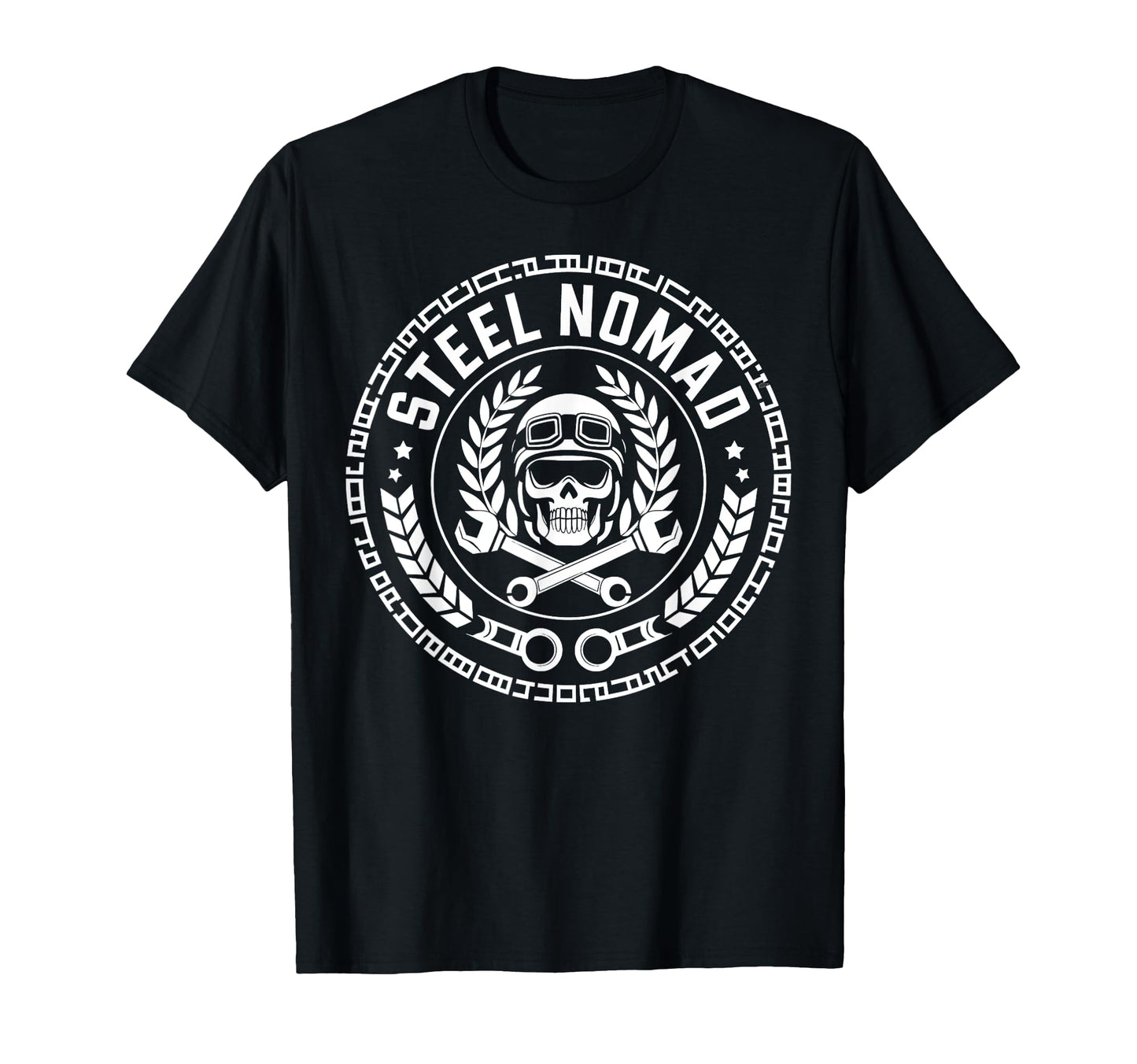 Steel Nomad Motorcycle Grandpa Dad T-Shirt - Fun Novelty Design Unisex - T-Shirt, Sweatshirt, Hoodie