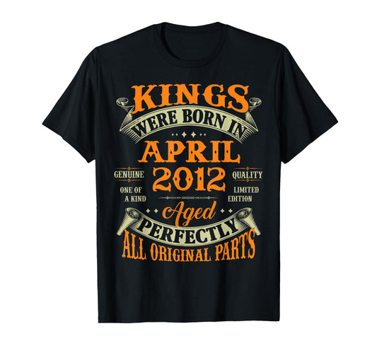 14Th Birthday Gift Kings Born April T-Shirt - Streetwear Style Men Women - T-Shirt, Sweatshirt, Hoodie