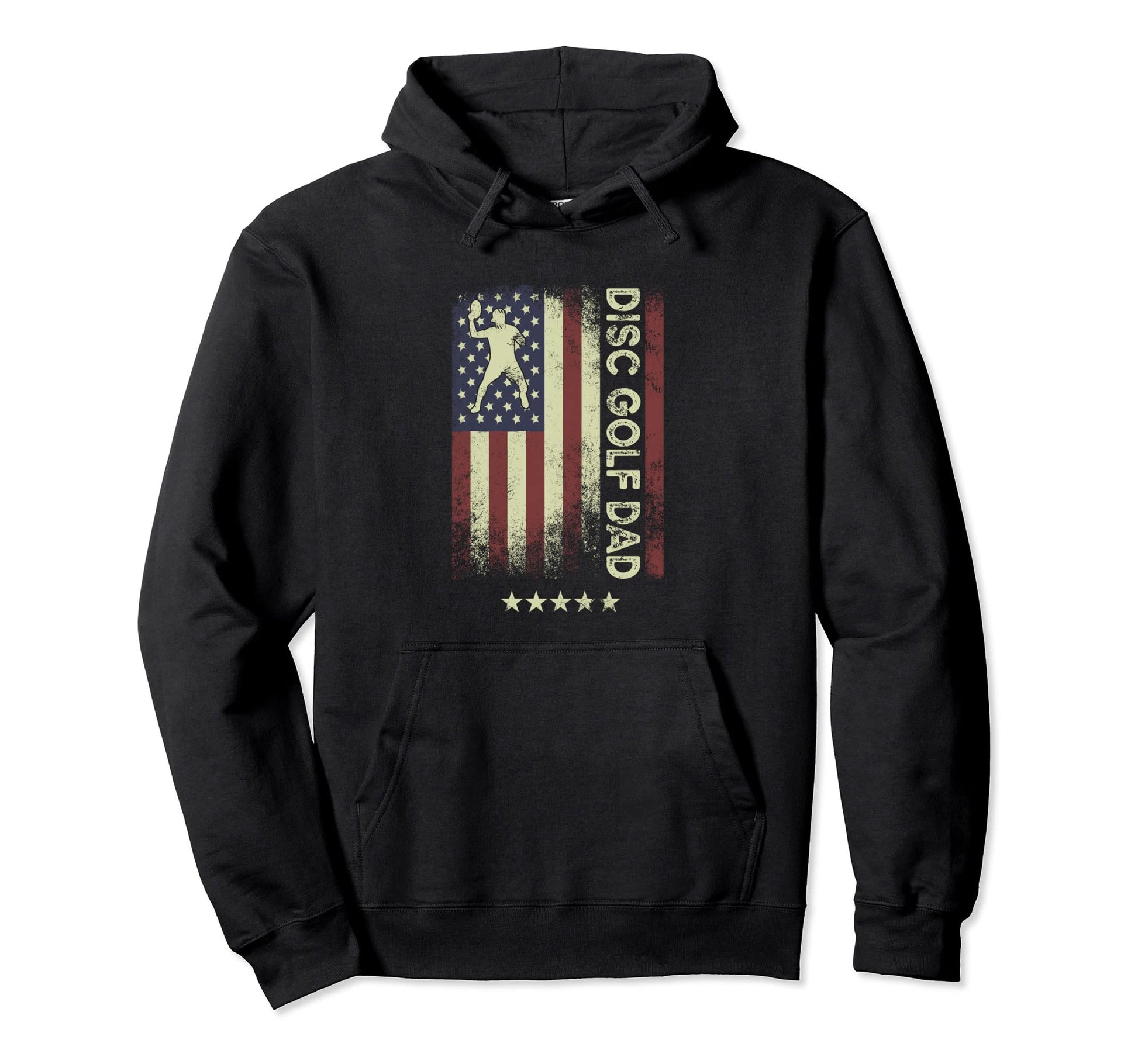 Usa American Flag Disc Golf Dad Hoodie - Aesthetic Graphic for Adults - T-Shirt, Sweatshirt, Hoodie