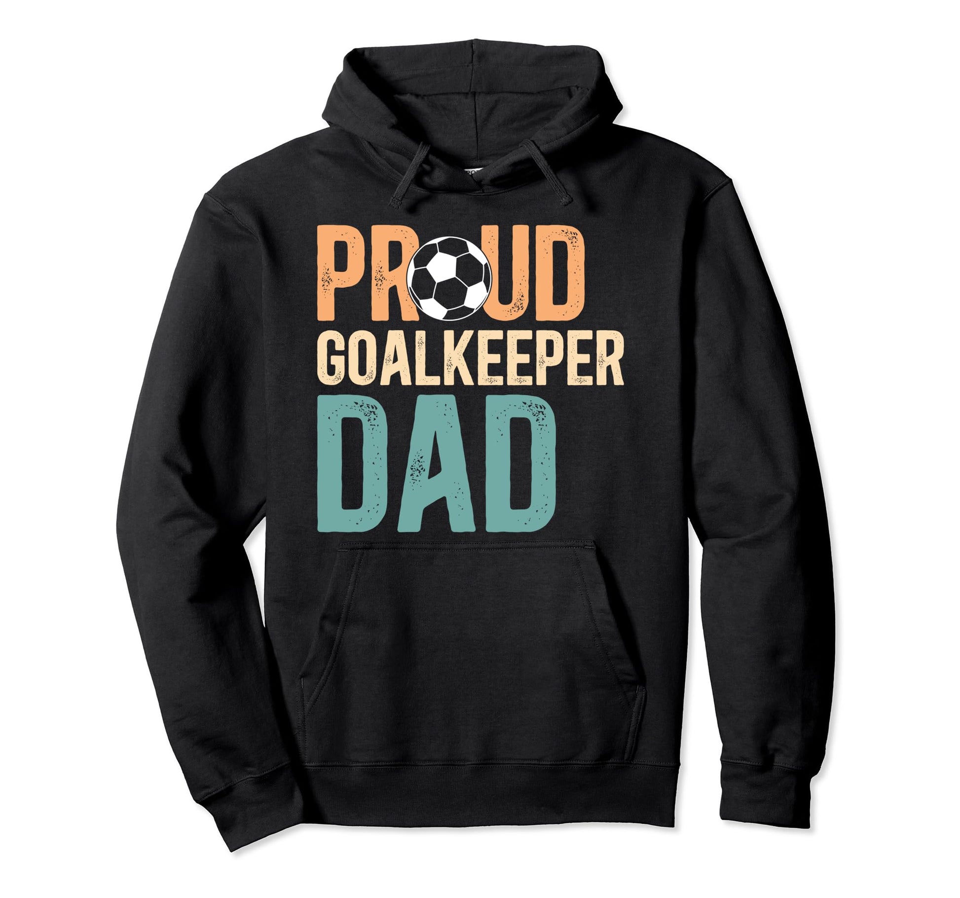 Proud Soccer Goalkeeper Dad Soccer Hoodie - Minimalist Print for Adults - T-Shirt, Sweatshirt, Hoodie