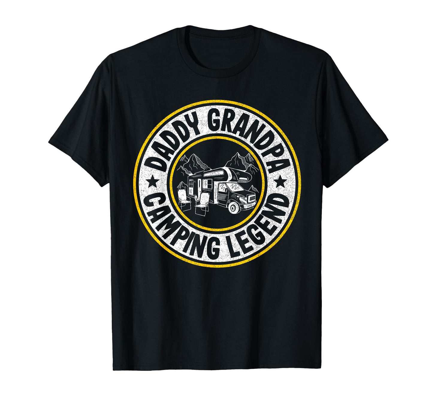 Daddy Grandpa Camping Legend Rv Camper Dad T-Shirt - Trendy Graphic Unisex - T-Shirt, Sweatshirt, Hoodie