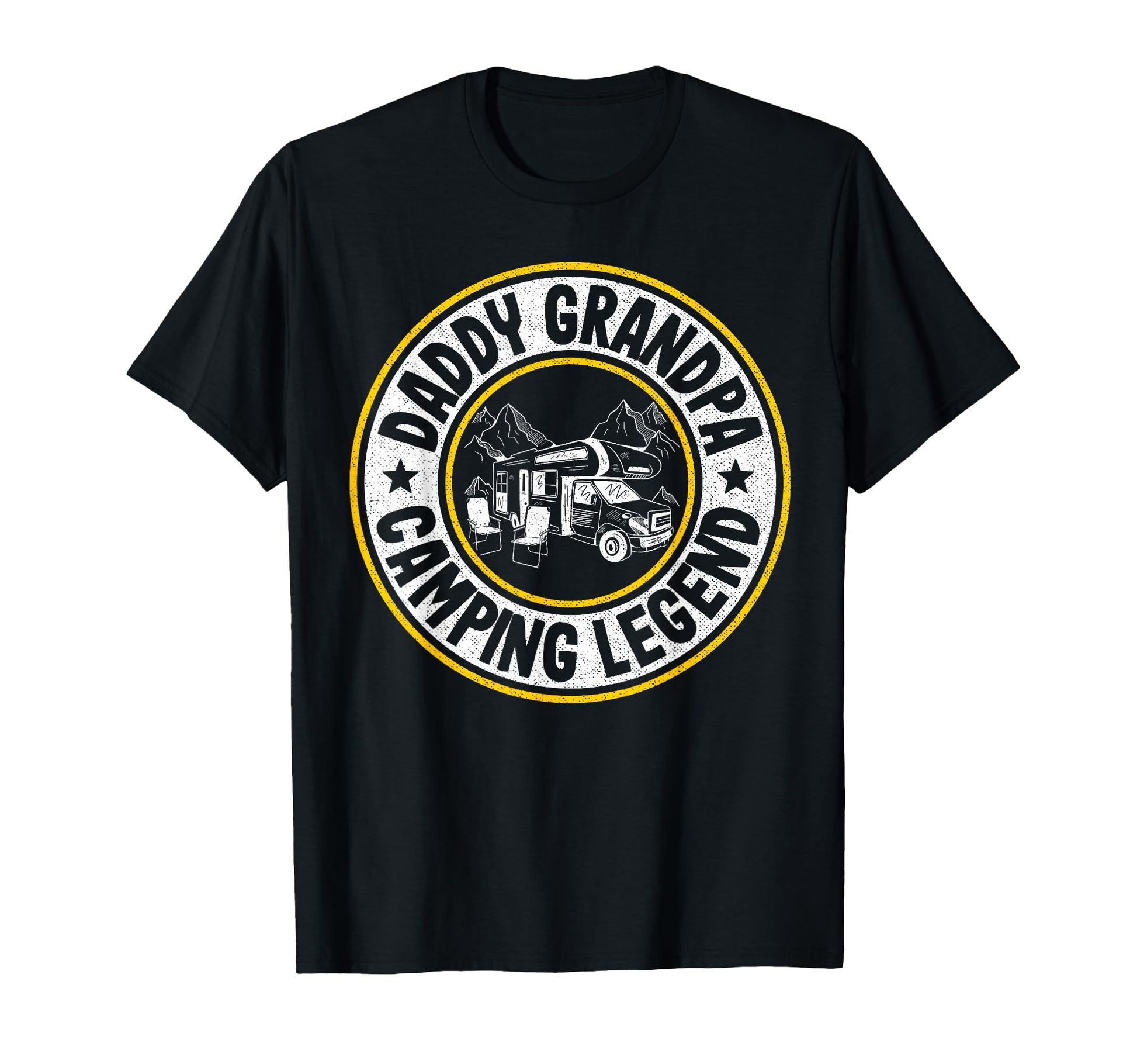 Daddy Grandpa Camping Legend Rv Camper Dad T-Shirt - Trendy Graphic Unisex - T-Shirt, Sweatshirt, Hoodie