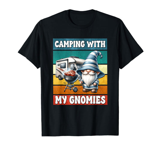 Camper Dad Grilling Gnome Funny T-Shirt - Casual Everyday Wear Men Women - T-Shirt, Sweatshirt, Hoodie