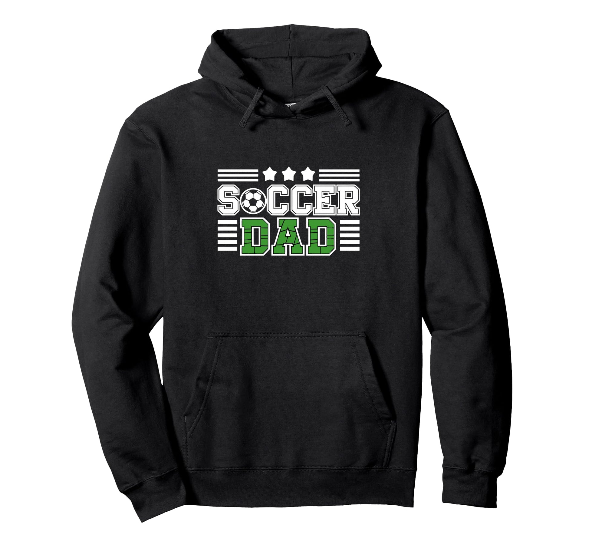 Proud Soccer Dad Stars Hoodie - Unique Graphic for Adults - T-Shirt, Sweatshirt, Hoodie