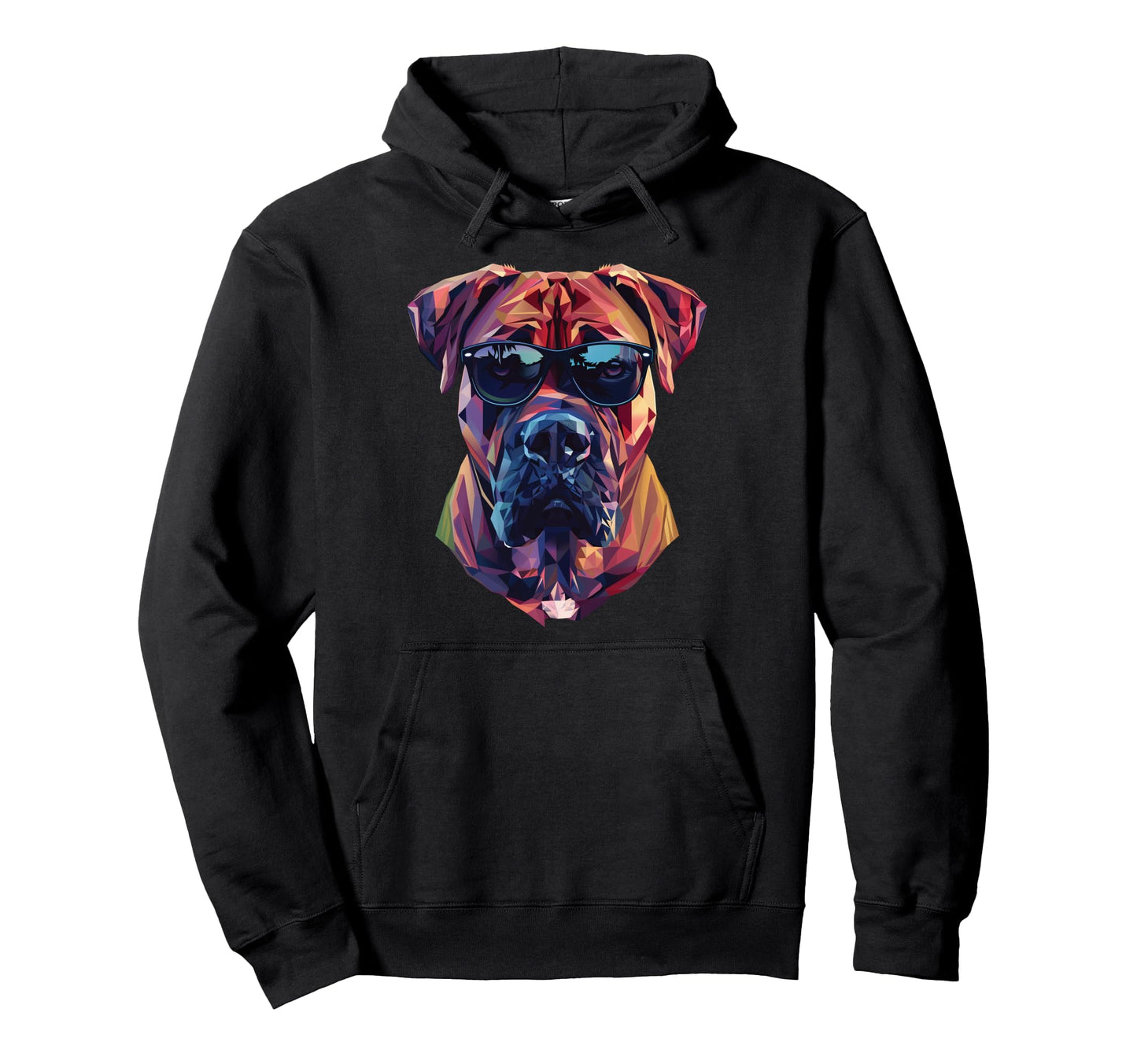 Dog Dad Mom Sunglasses Boerboel Hoodie - Aesthetic Graphic Unisex - T-Shirt, Sweatshirt, Hoodie