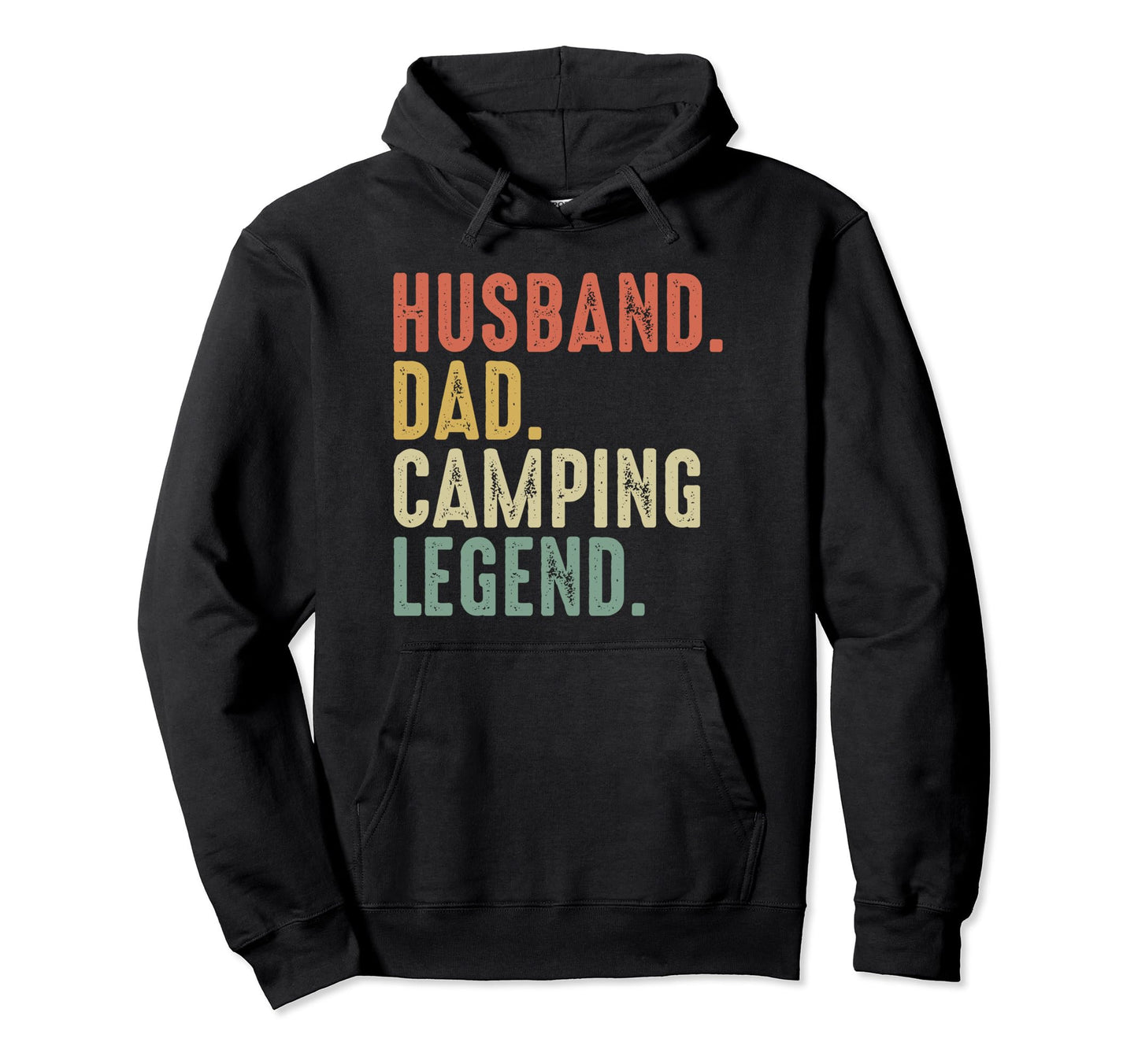 Fathers Day Funny Husband Dad Camping Hoodie - Aesthetic Graphic Unisex - T-Shirt, Sweatshirt, Hoodie