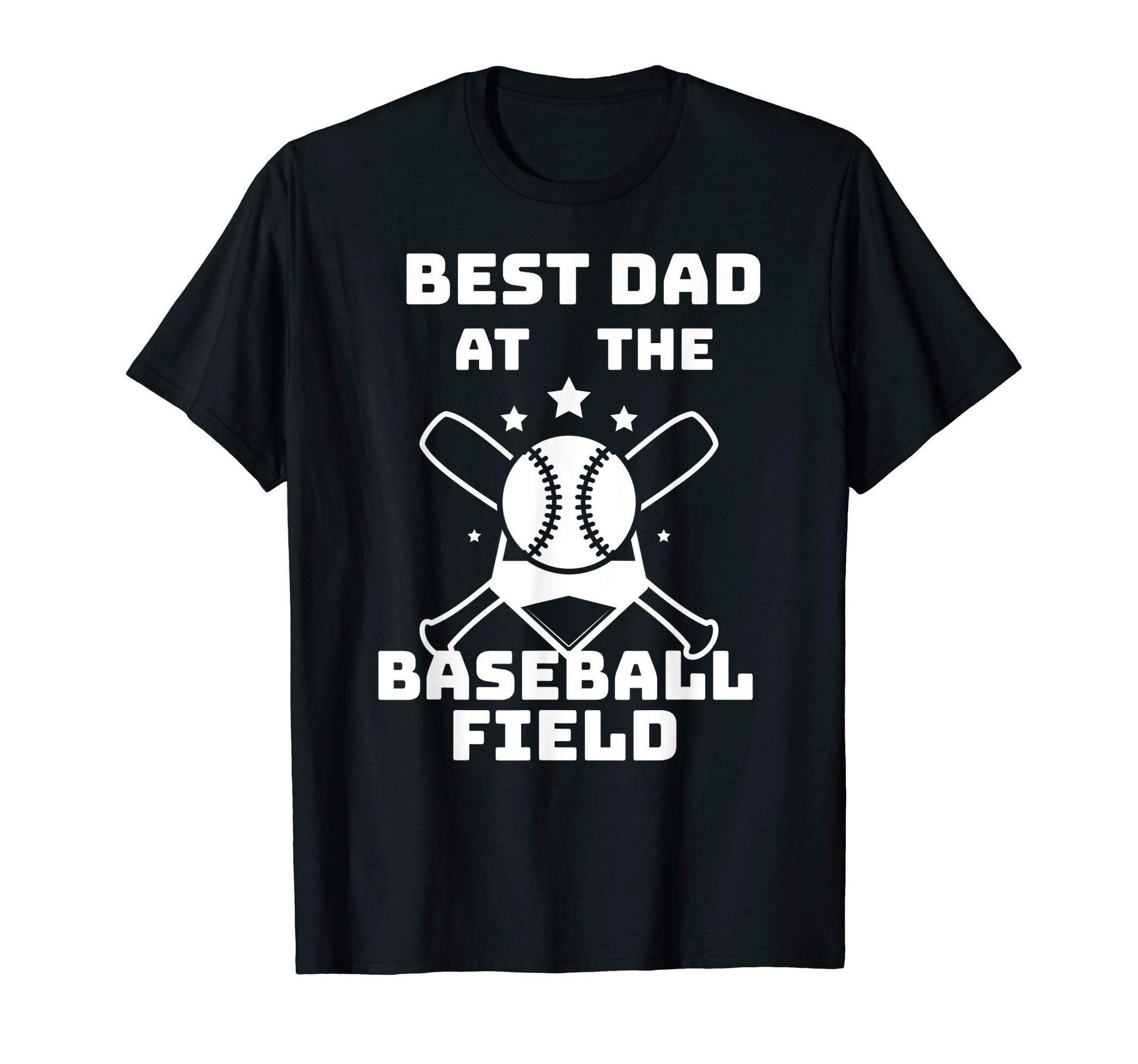 Best Dad Baseball Field Bats Baseball T-Shirt - Fun Novelty Design Unisex - T-Shirt, Sweatshirt, Hoodie