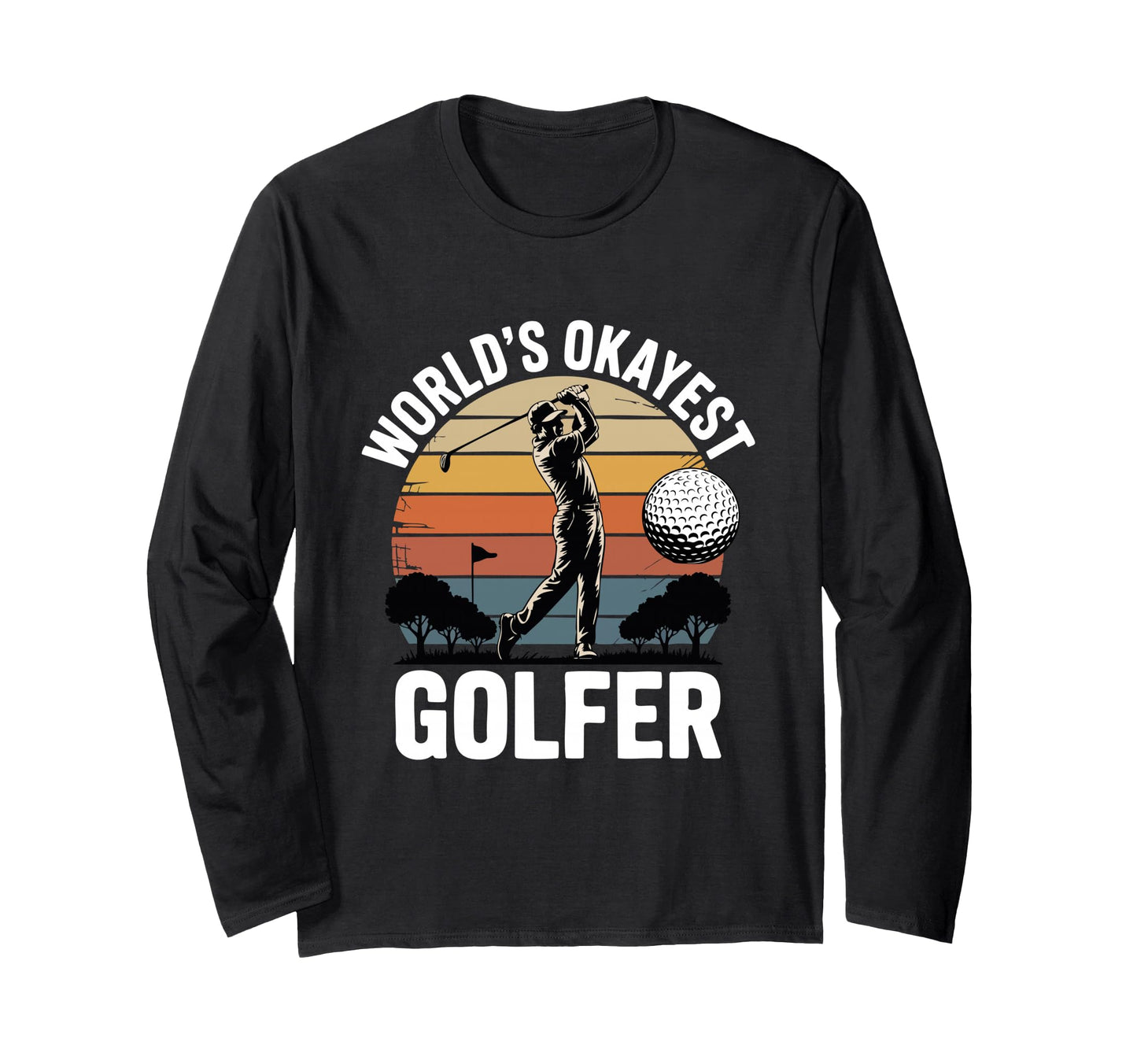 Golf Golfer Sunset Dad Life Sweatshirt - Trendy Graphic Men Women - T-Shirt, Sweatshirt, Hoodie