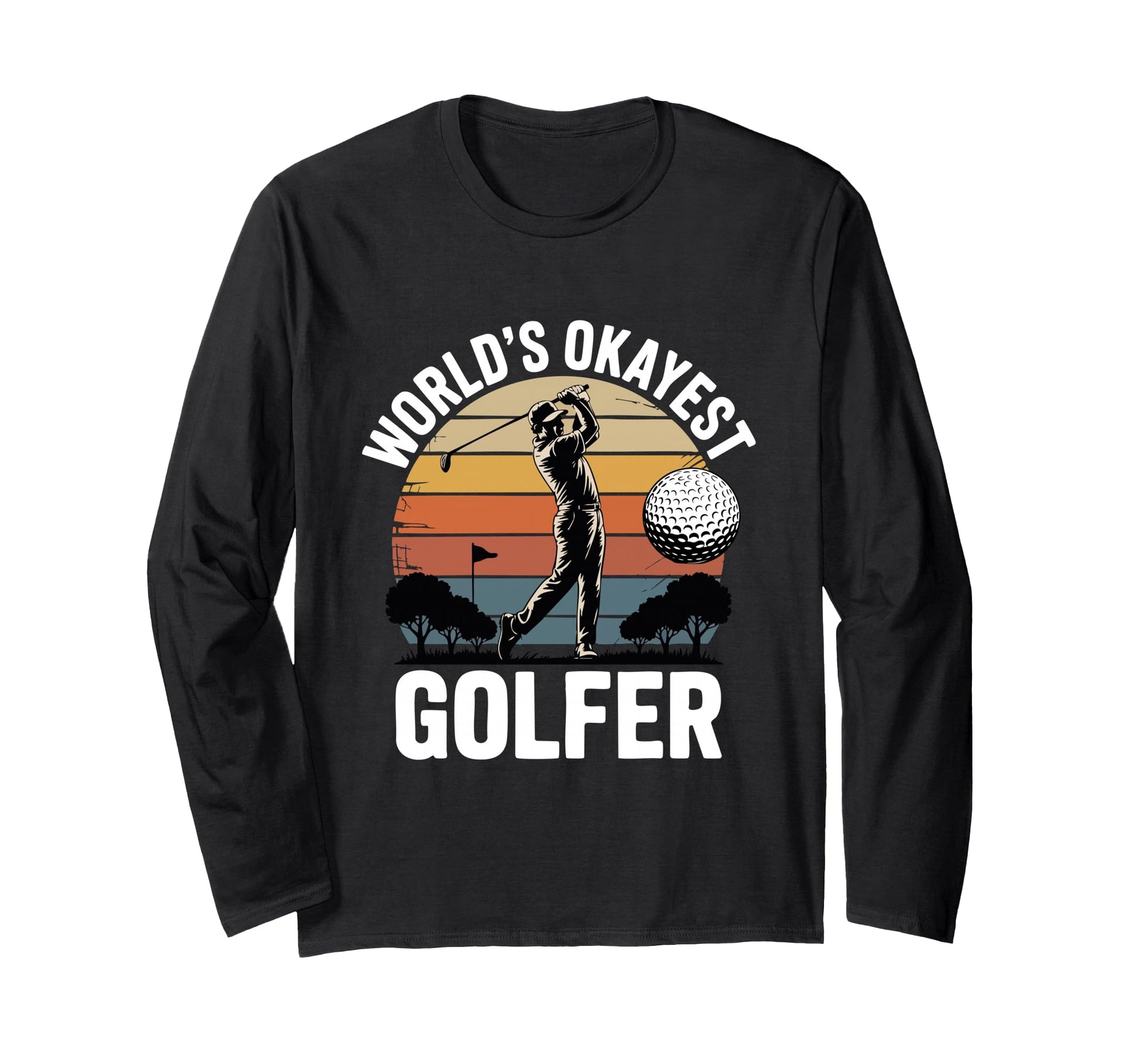 Golf Golfer Sunset Dad Life Sweatshirt - Trendy Graphic Men Women - T-Shirt, Sweatshirt, Hoodie