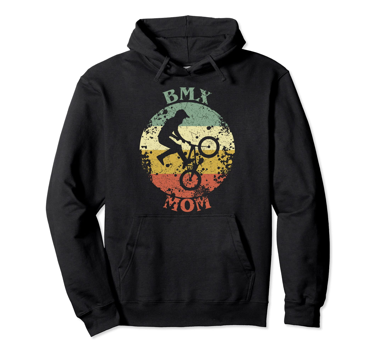 Bmx Mom Distressed Bmx Rider Mama Hoodie - Custom Art Print Men Women - T-Shirt, Sweatshirt, Hoodie