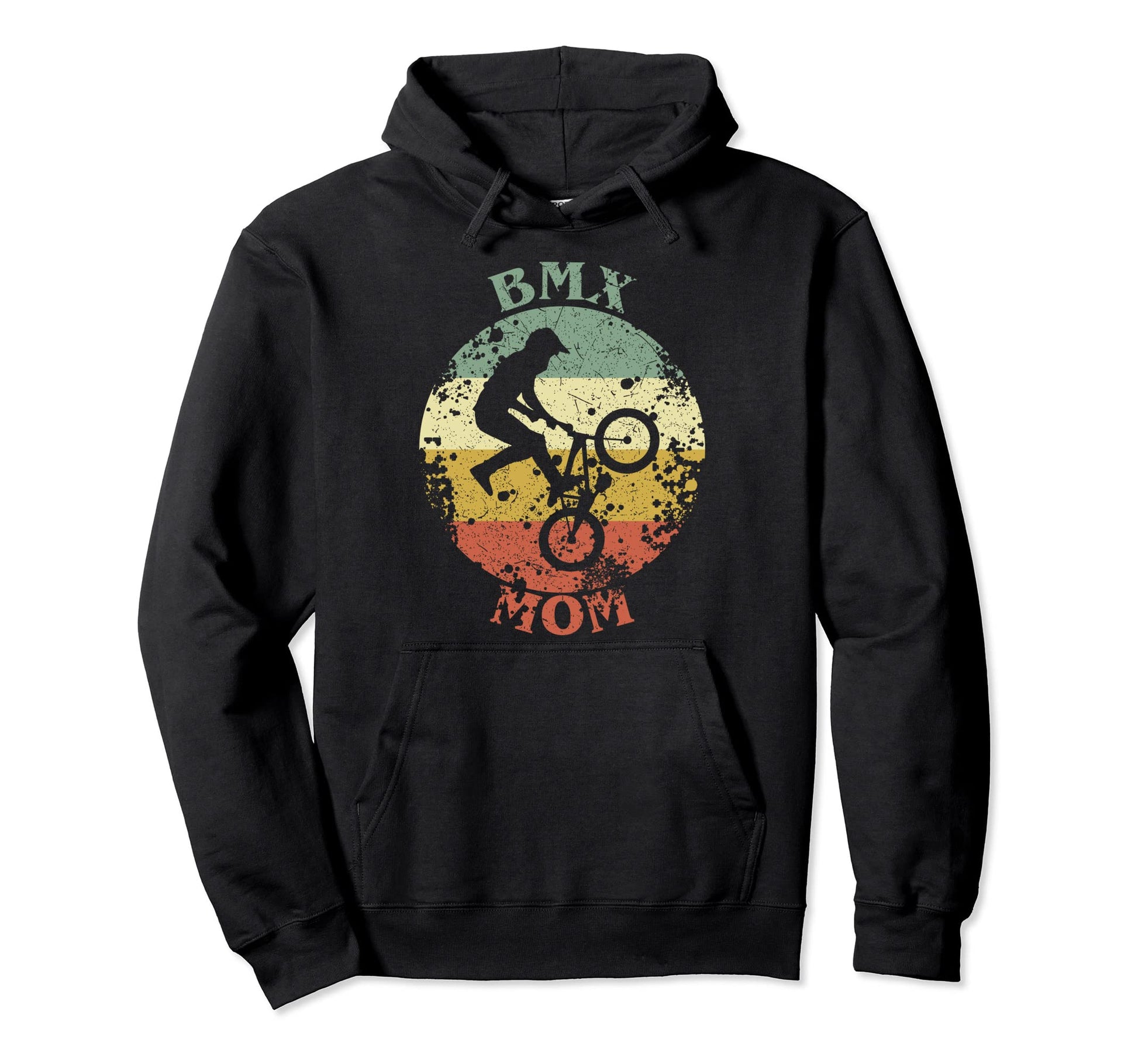 Bmx Mom Distressed Bmx Rider Mama Hoodie - Custom Art Print Men Women - T-Shirt, Sweatshirt, Hoodie