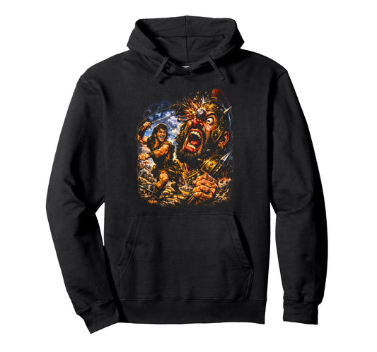 80S David And Goliath Streetwear Hoodie - Aesthetic Graphic for Adults - T-Shirt, Sweatshirt, Hoodie