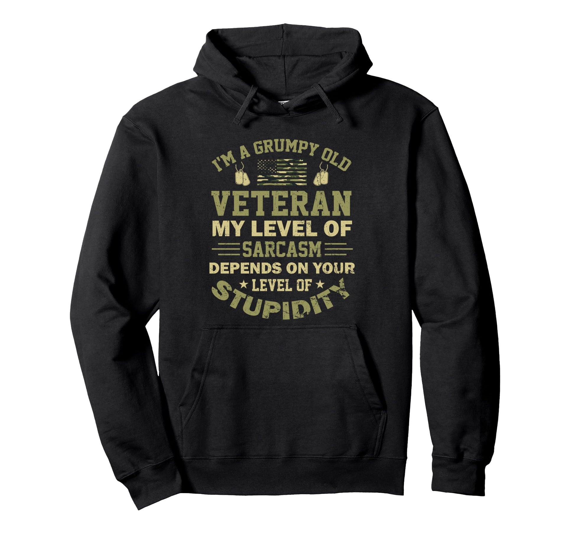 Funny Grumpy Old Veteran Us Camouflage My Hoodie - Streetwear Style Unisex - T-Shirt, Sweatshirt, Hoodie