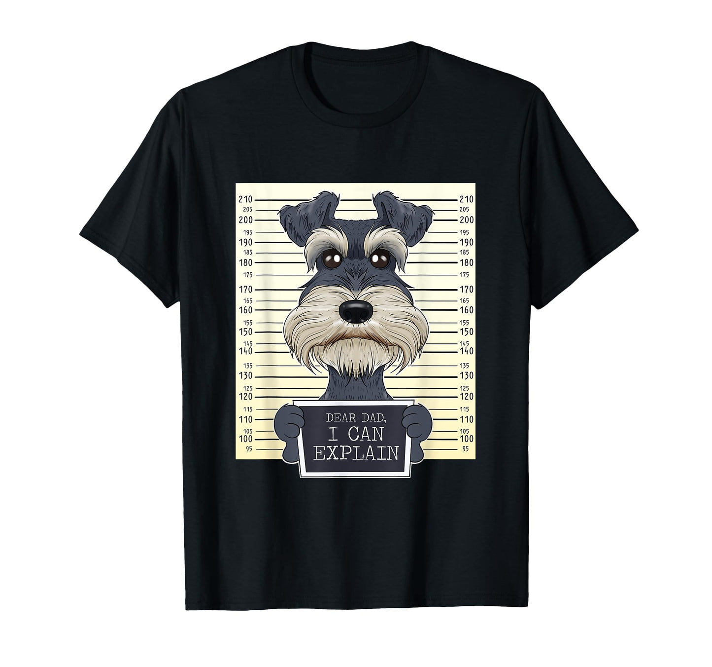 Funny Miniature Schnauzer Dad I Miniature T-Shirt - Unique Graphic Unisex - T-Shirt, Sweatshirt, Hoodie