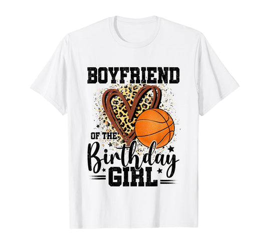 Boyfriend Birthday Basketball Heart T-Shirt - Custom Art Print for Adults - T-Shirt, Sweatshirt, Hoodie